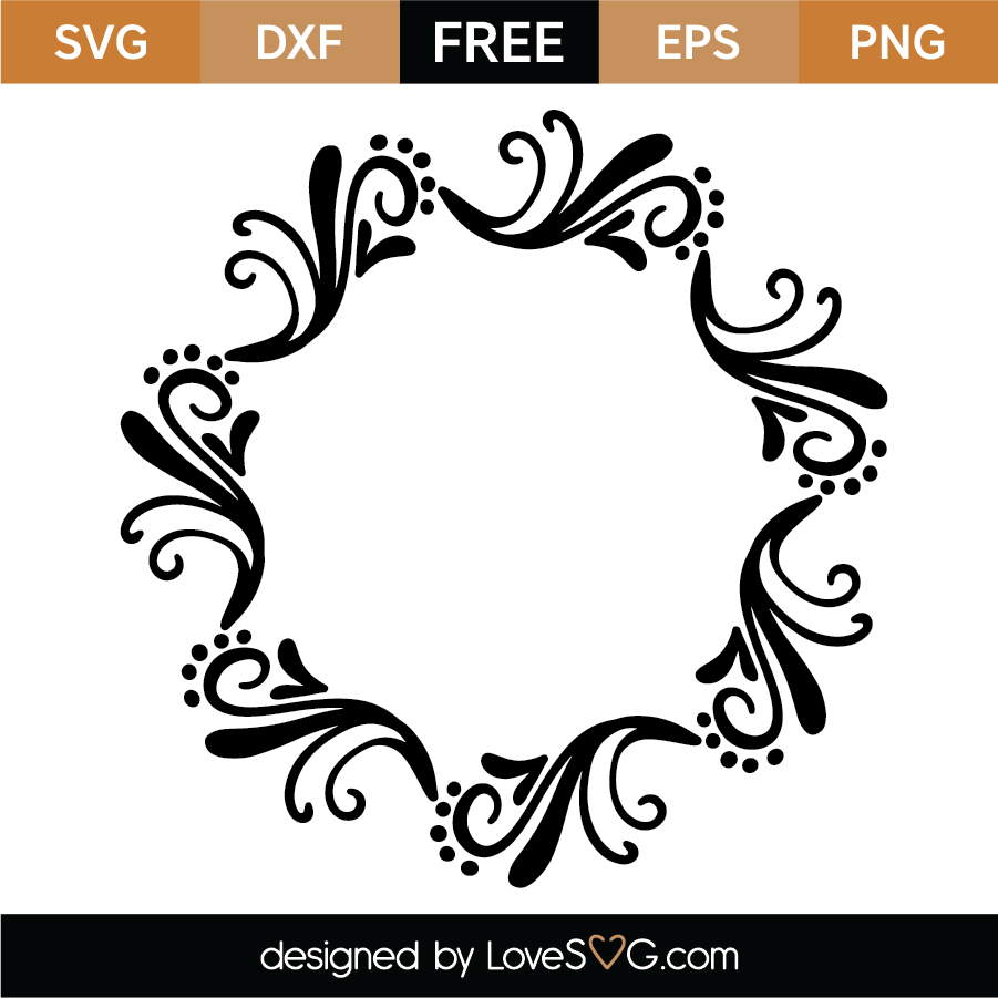 Download Free Monogram Frame SVG Cut File | Lovesvg.com