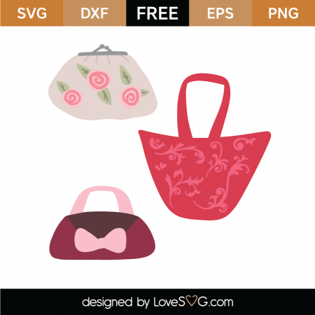 Free Purses SVG Cut File | Lovesvg.com
