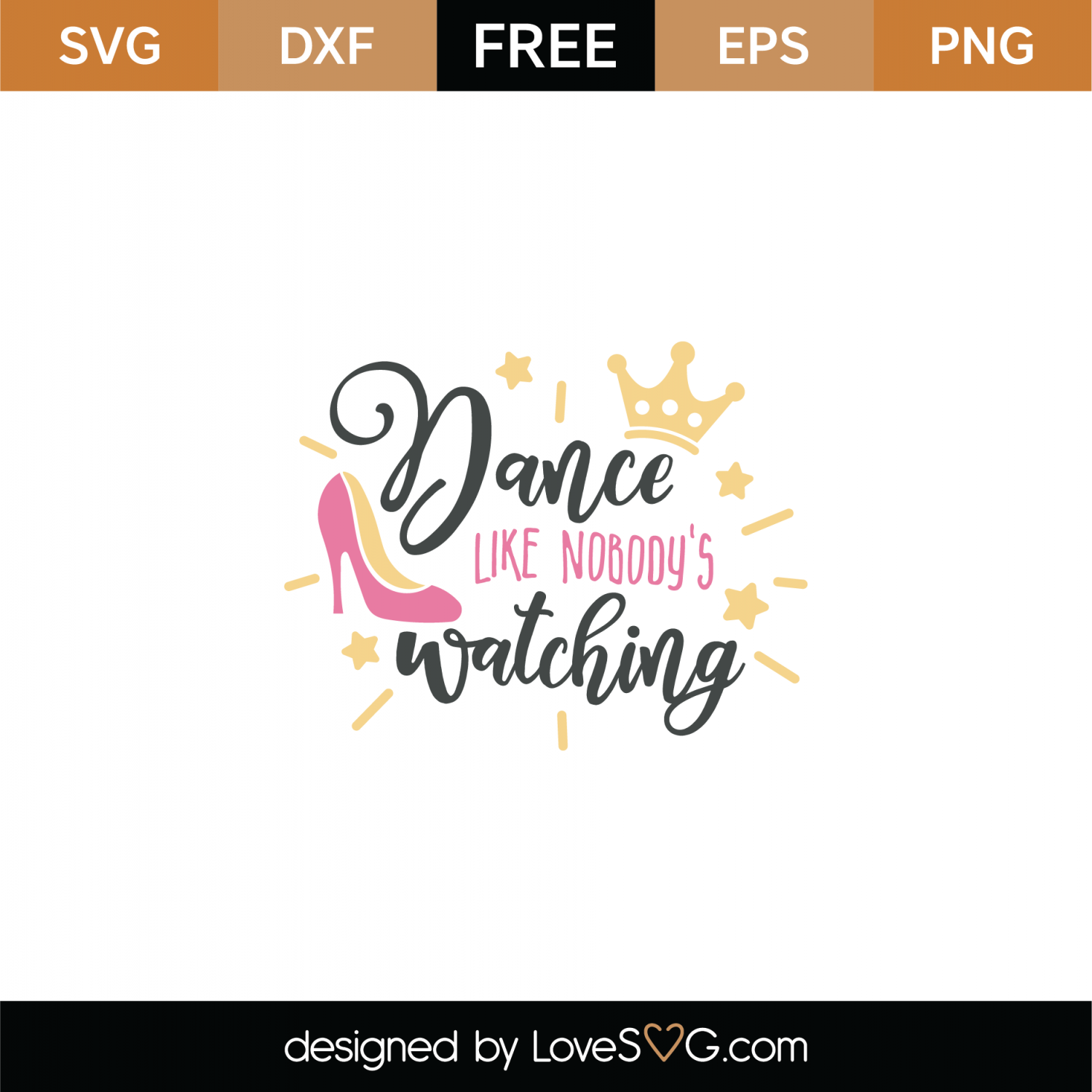 Download Free Dancing Like No One's Watching SVG Cut File | Lovesvg.com