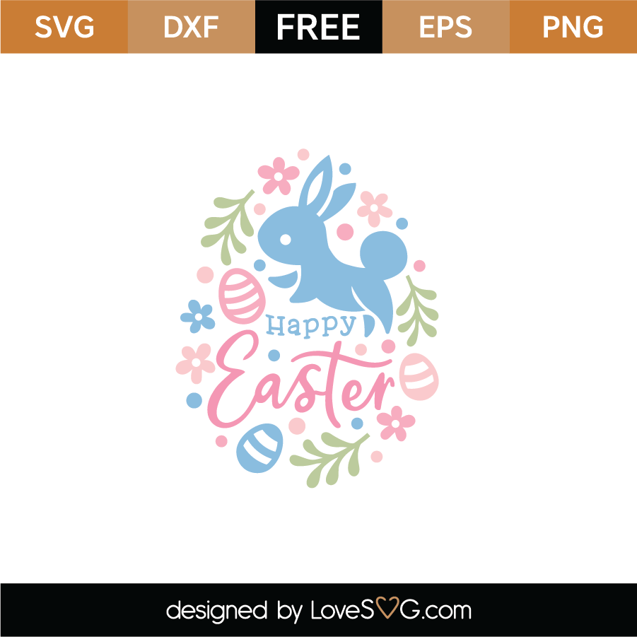 Download Free Easter Bunny Egg SVG Cut File | Lovesvg.com