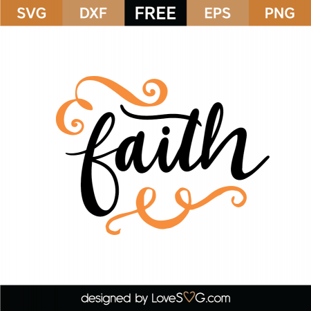 Free Faith SVG Cut File | Lovesvg.com