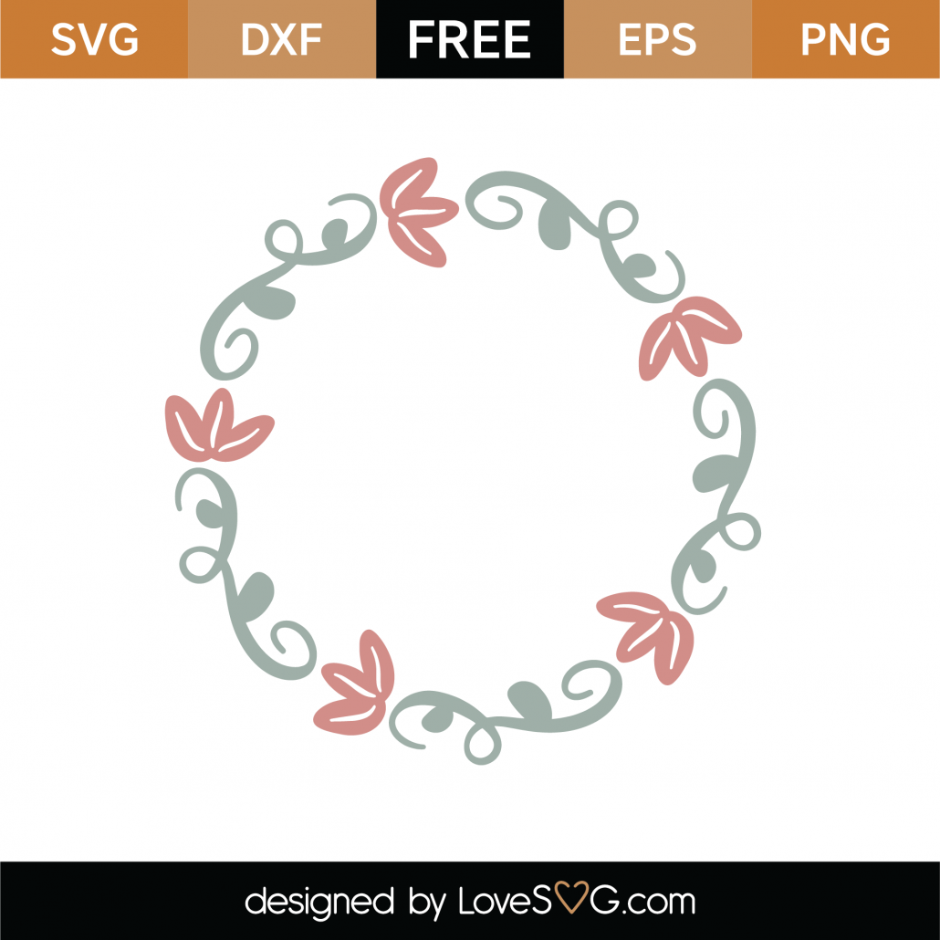 Download Free Floral Monogram Frame SVG Cut File | Lovesvg.com
