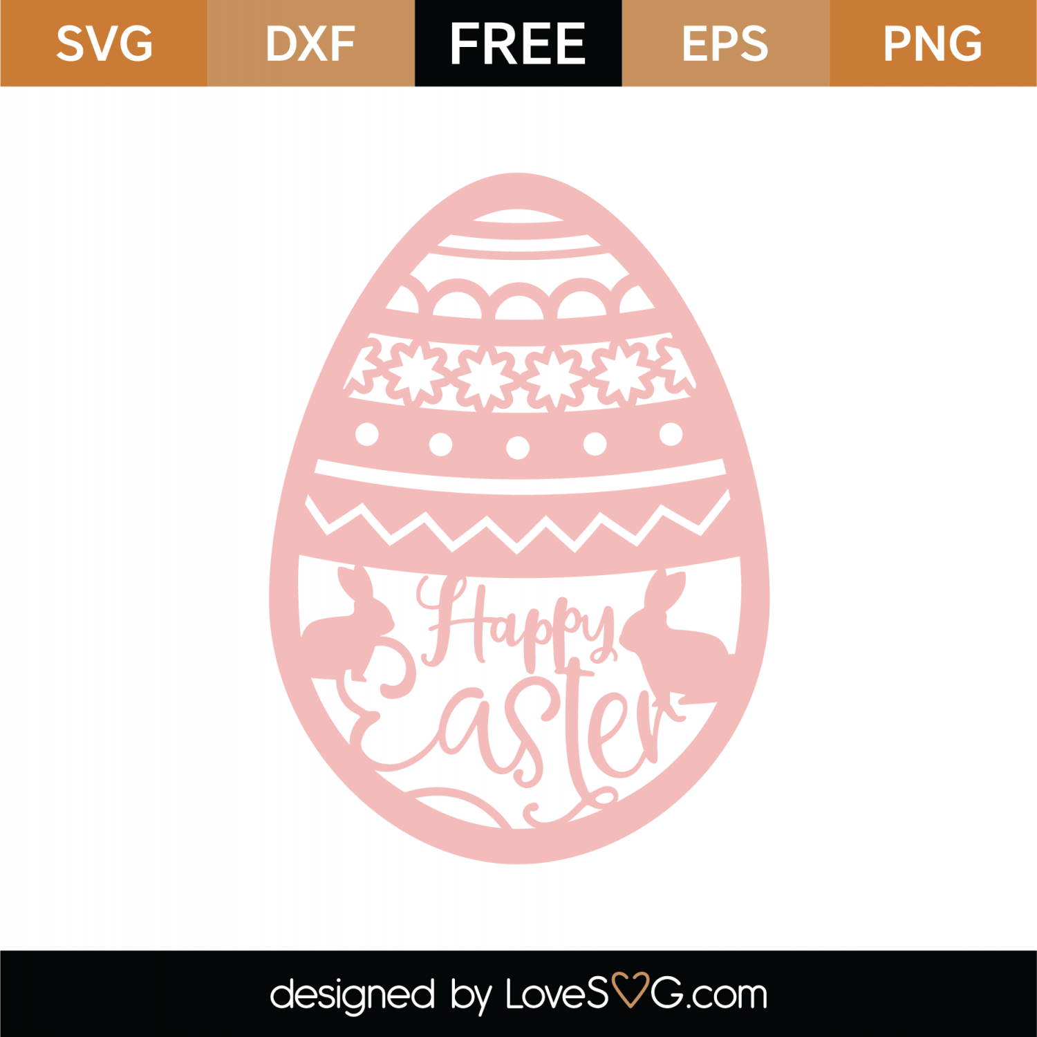 Free Happy Easter Egg SVG Cut File | Lovesvg.com