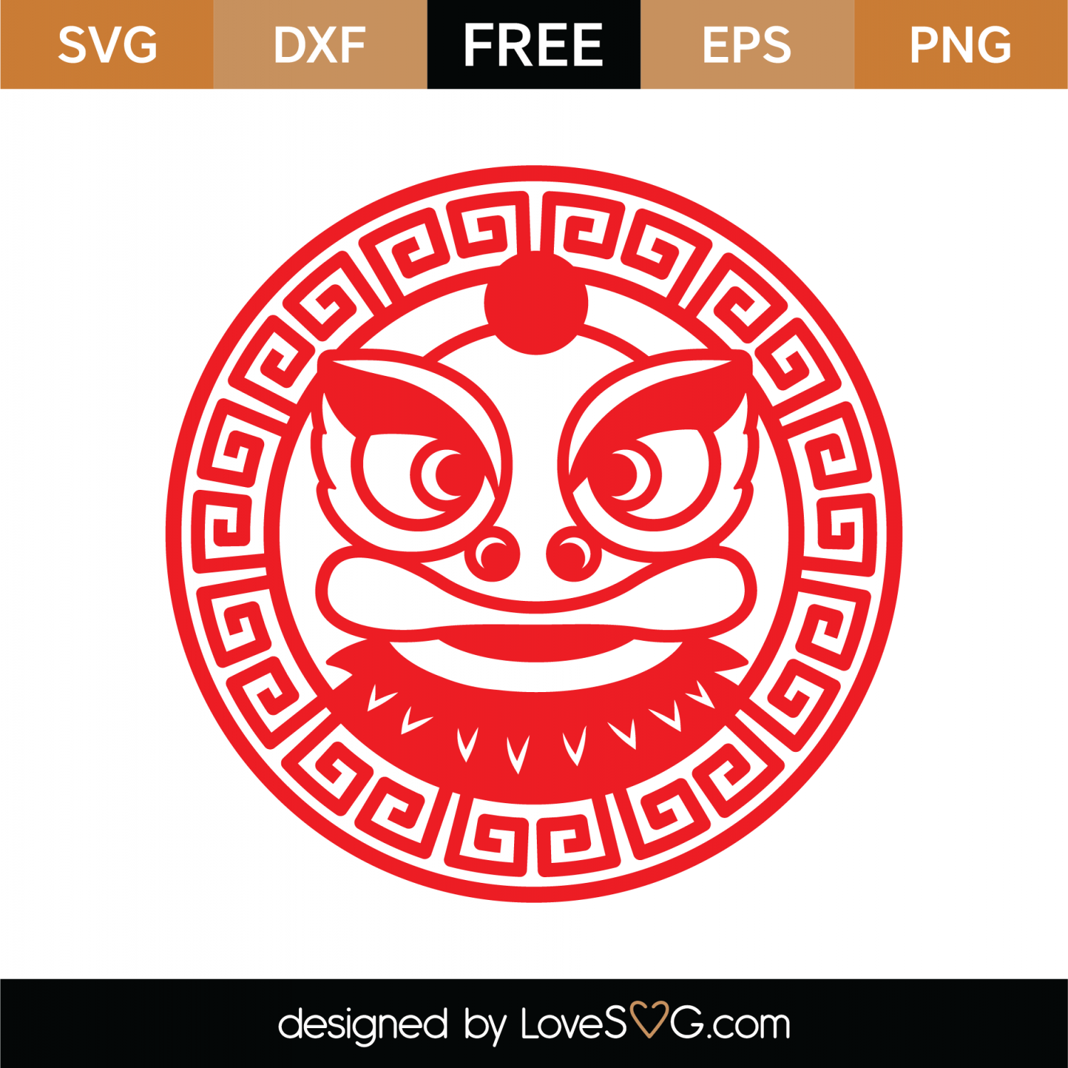 Download Free Chinese Dragon SVG Cut File | Lovesvg.com