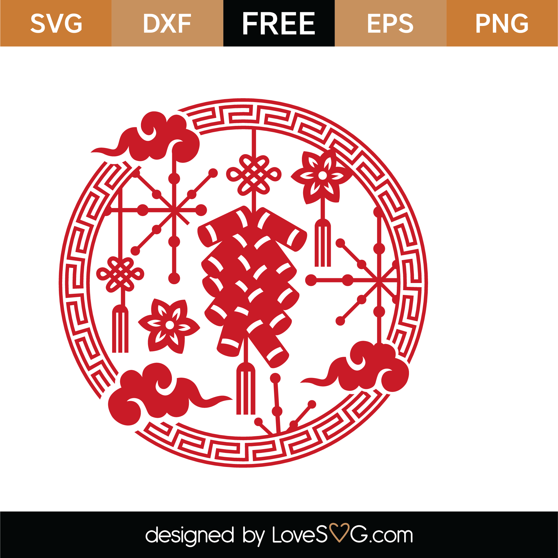 Free Chinese New Year SVG Cut File | Lovesvg.com