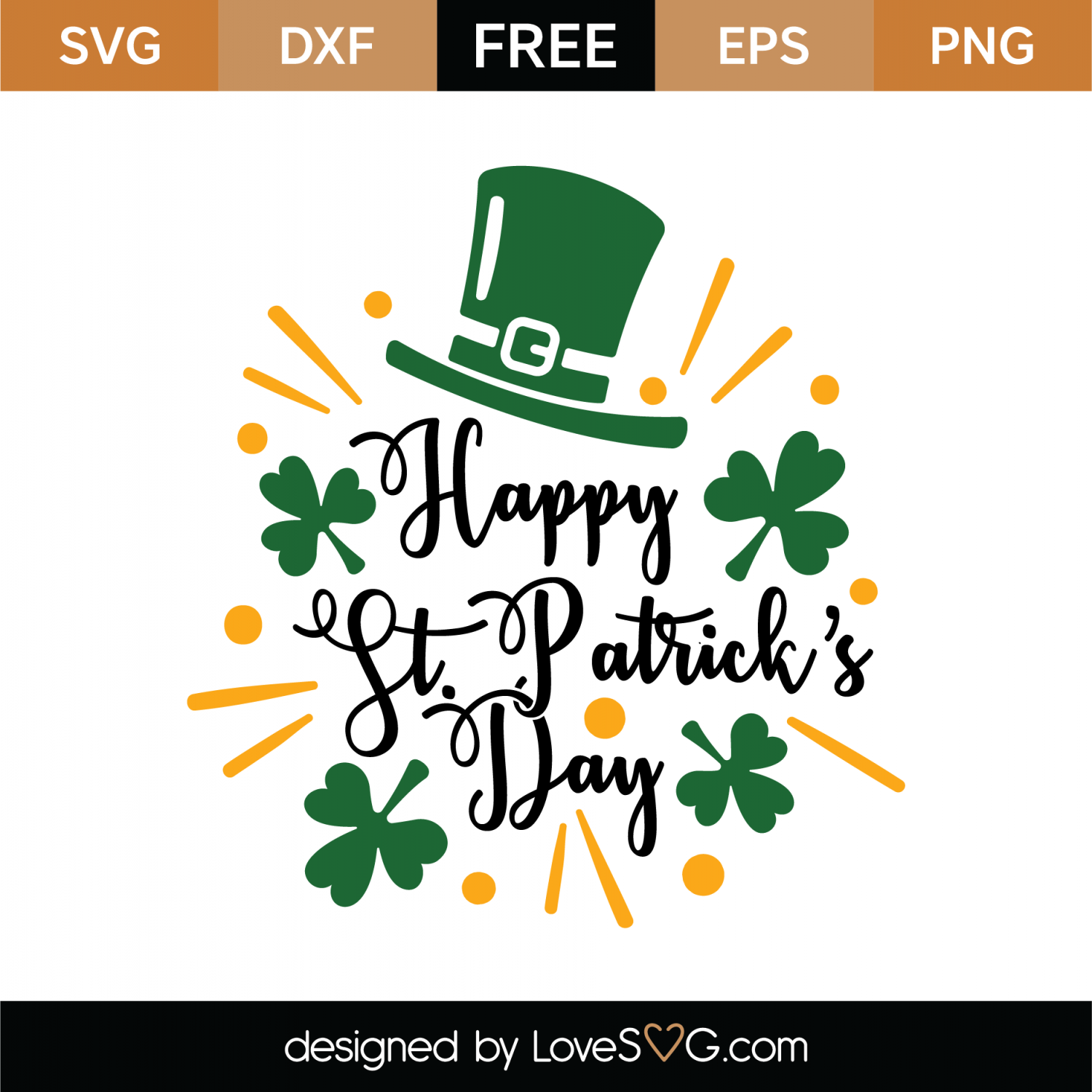 Download Free Happy St Patrick's Day SVG Cut File | Lovesvg.com