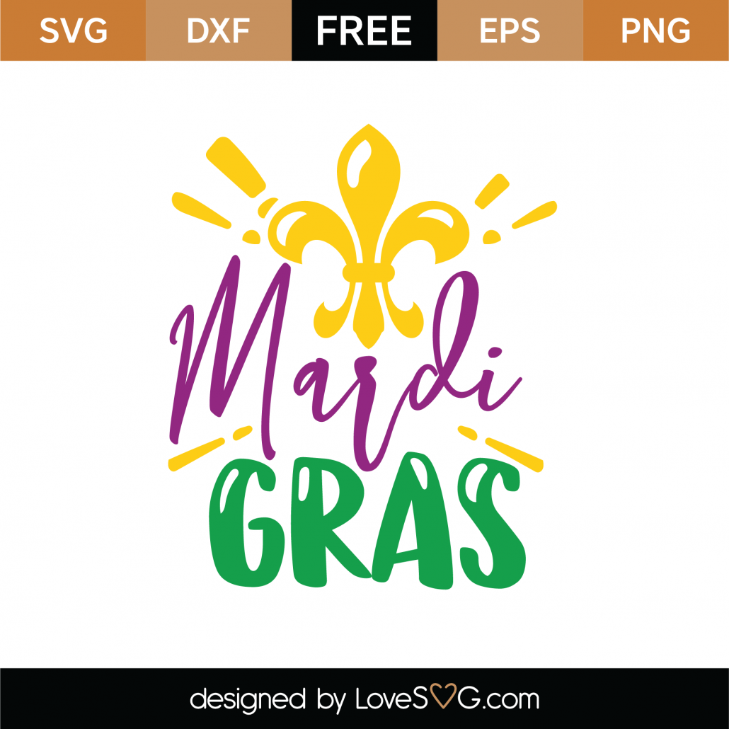 Free Mardi Gras SVG Cut File | Lovesvg.com