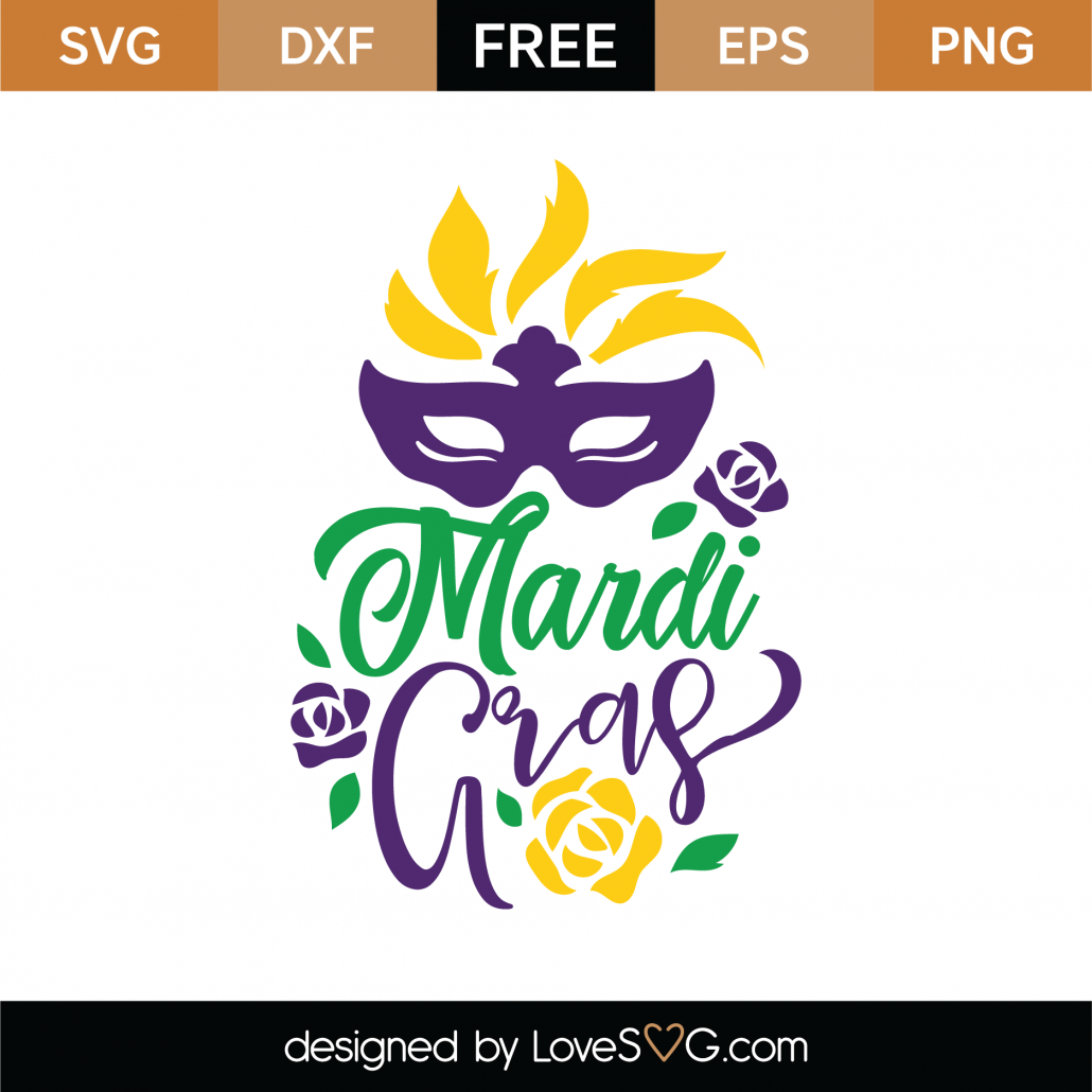 Free Mardi Gras SVG Cut File | Lovesvg.com