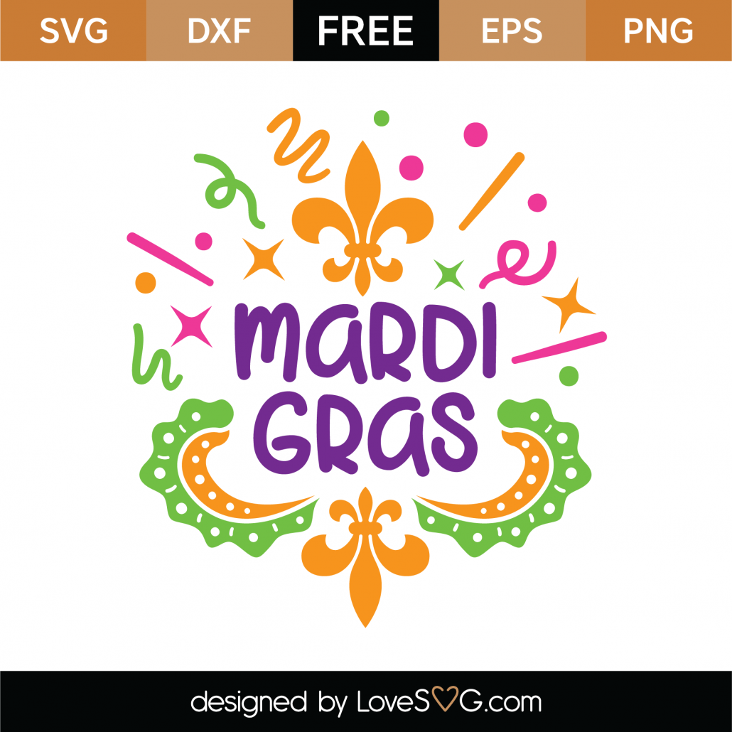 Download Free Mardi Gras SVG Cut File | Lovesvg.com