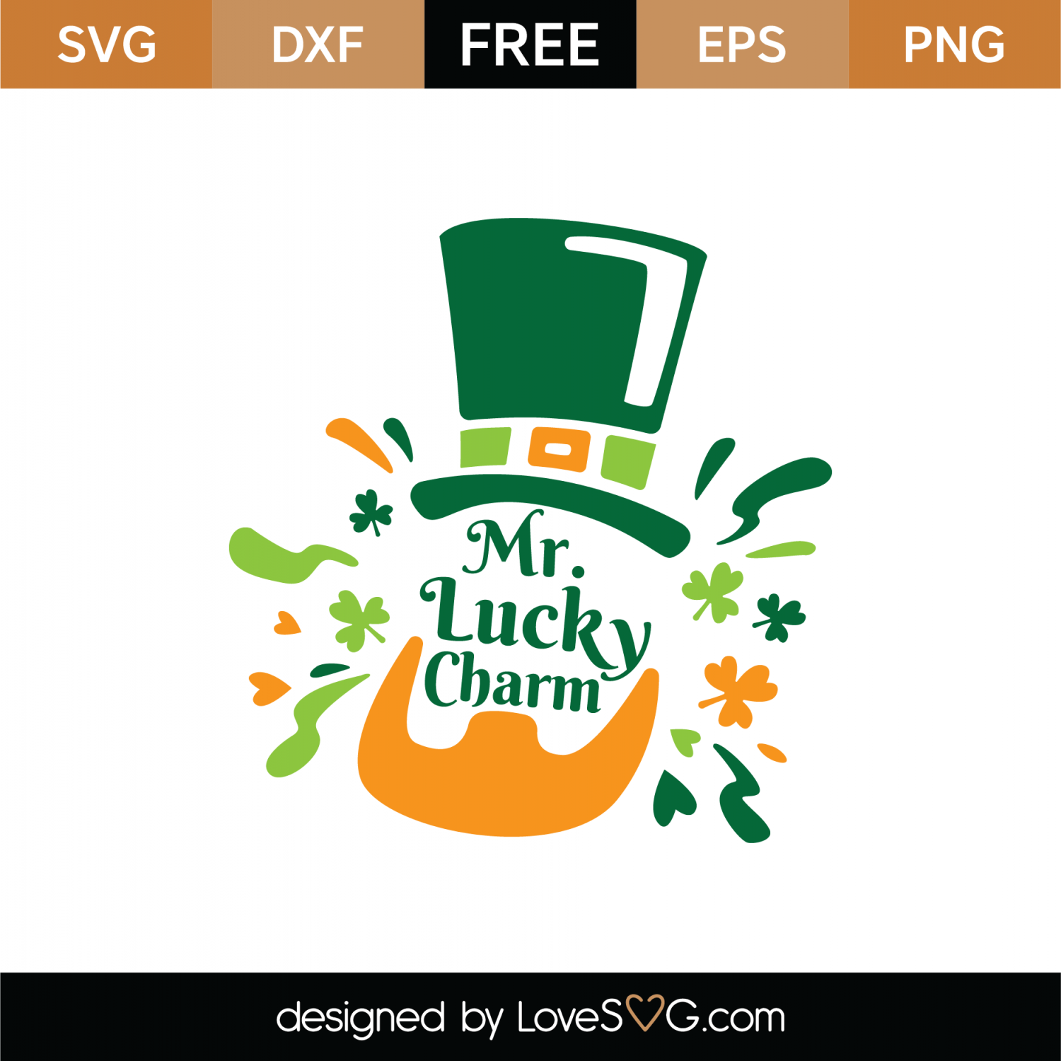 Download Free Mr Lucky Charm SVG Cut File | Lovesvg.com