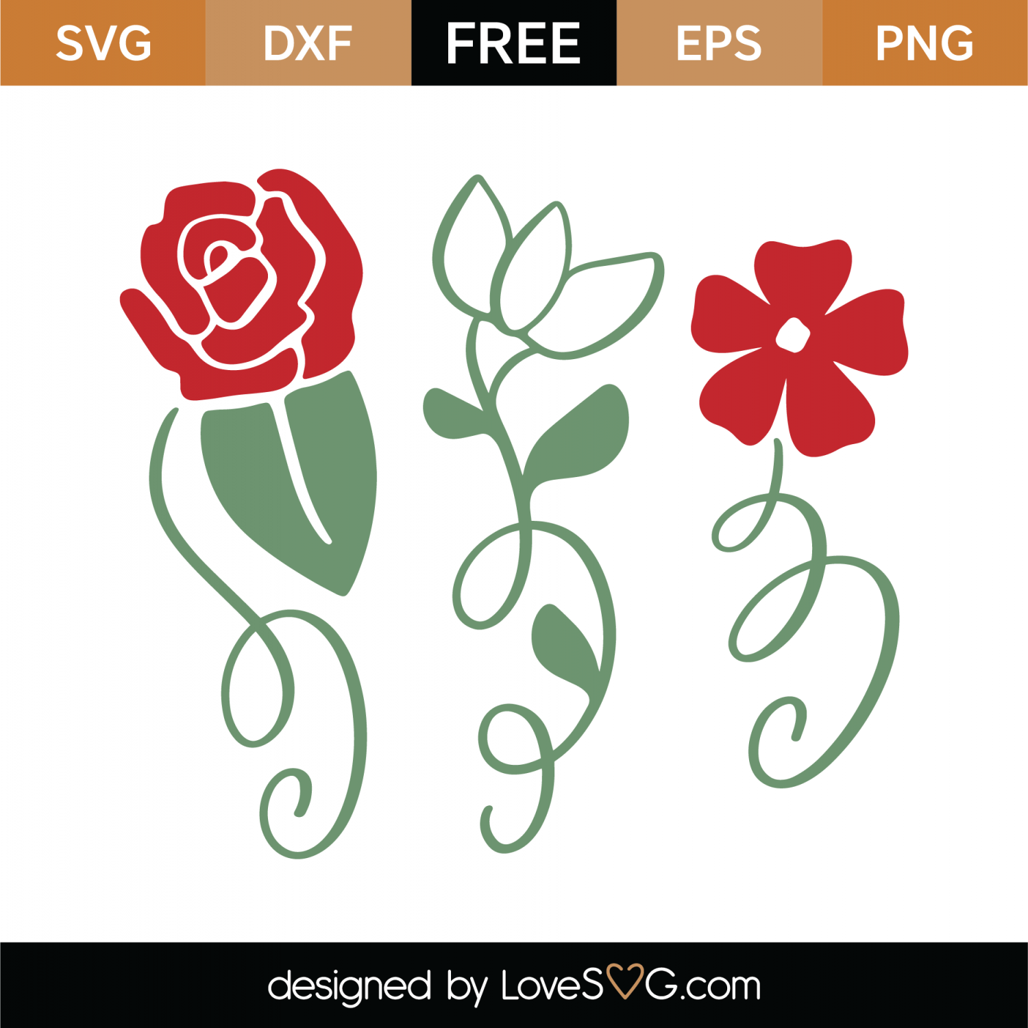 Download Free Roses SVG Cut File | Lovesvg.com