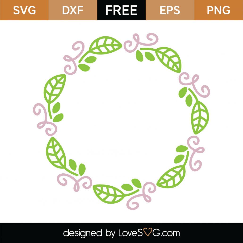 Download Free Spring Monogram Frame SVG Cut File | Lovesvg.com