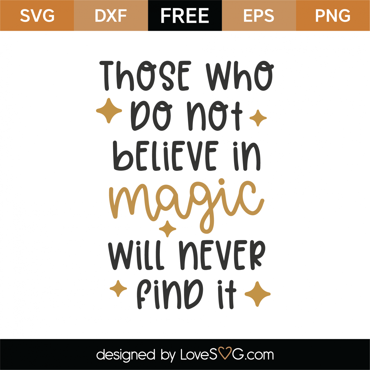 Free Believe In Magic SVG Cut File | Lovesvg.com
