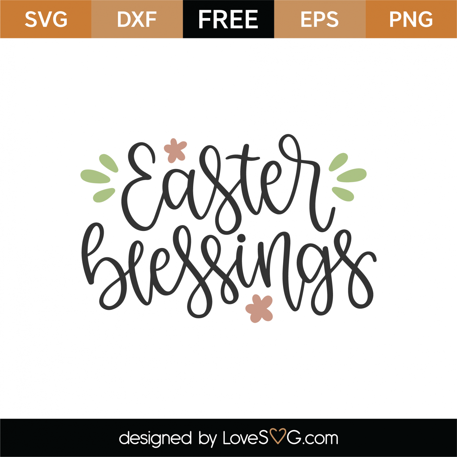 Free Easter Blessings SVG Cut File | Lovesvg.com