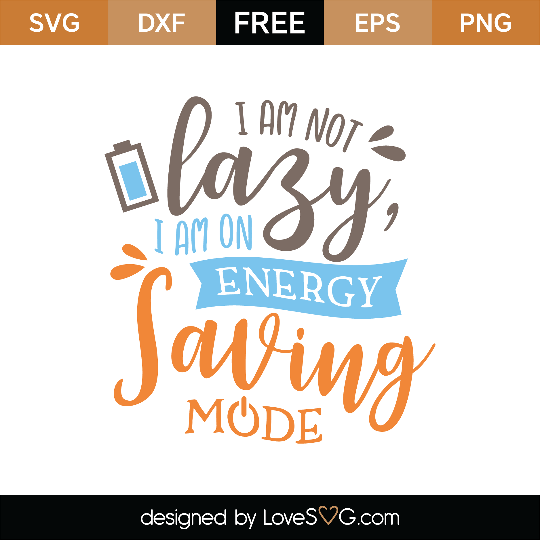 Download Free Energy Saving Mode SVG Cut File | Lovesvg.com