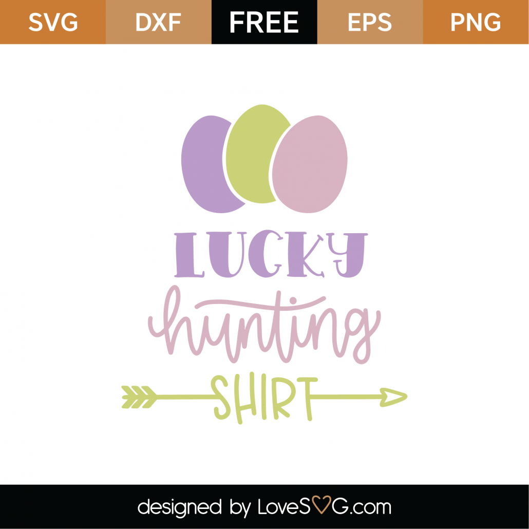 Download Free Lucky Hunting Shirt SVG Cut File | Lovesvg.com