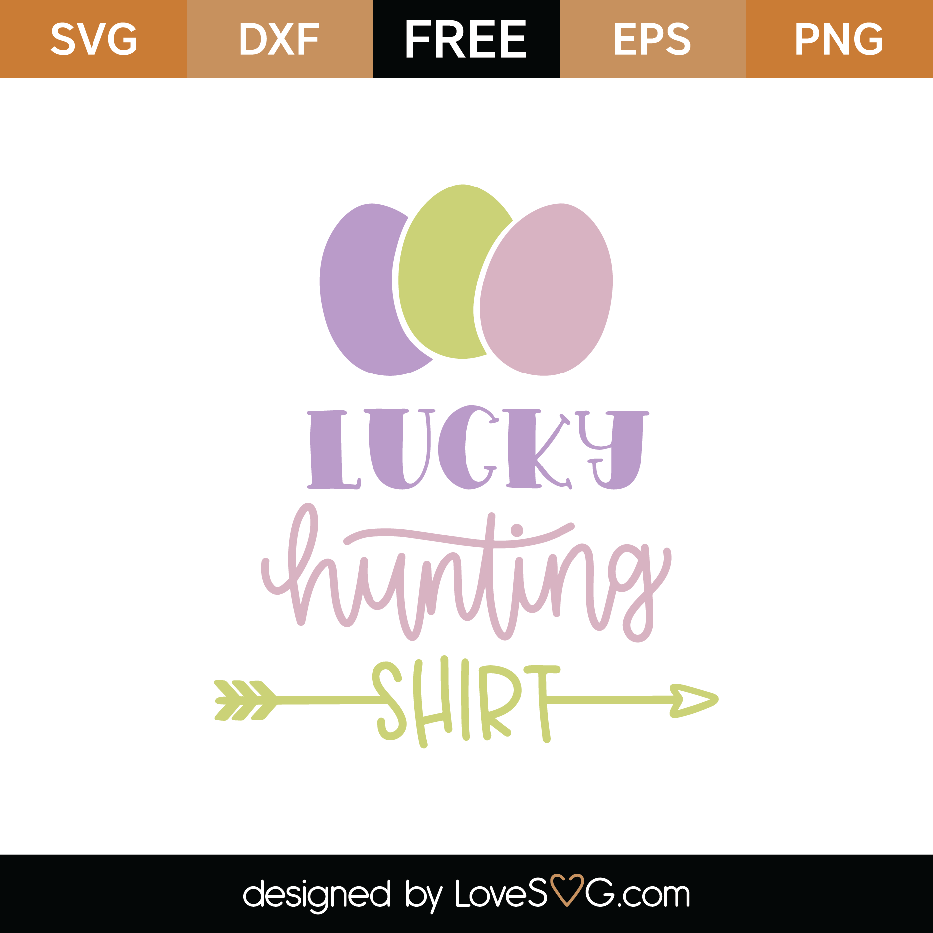Download Free Lucky Hunting Shirt SVG Cut File | Lovesvg.com