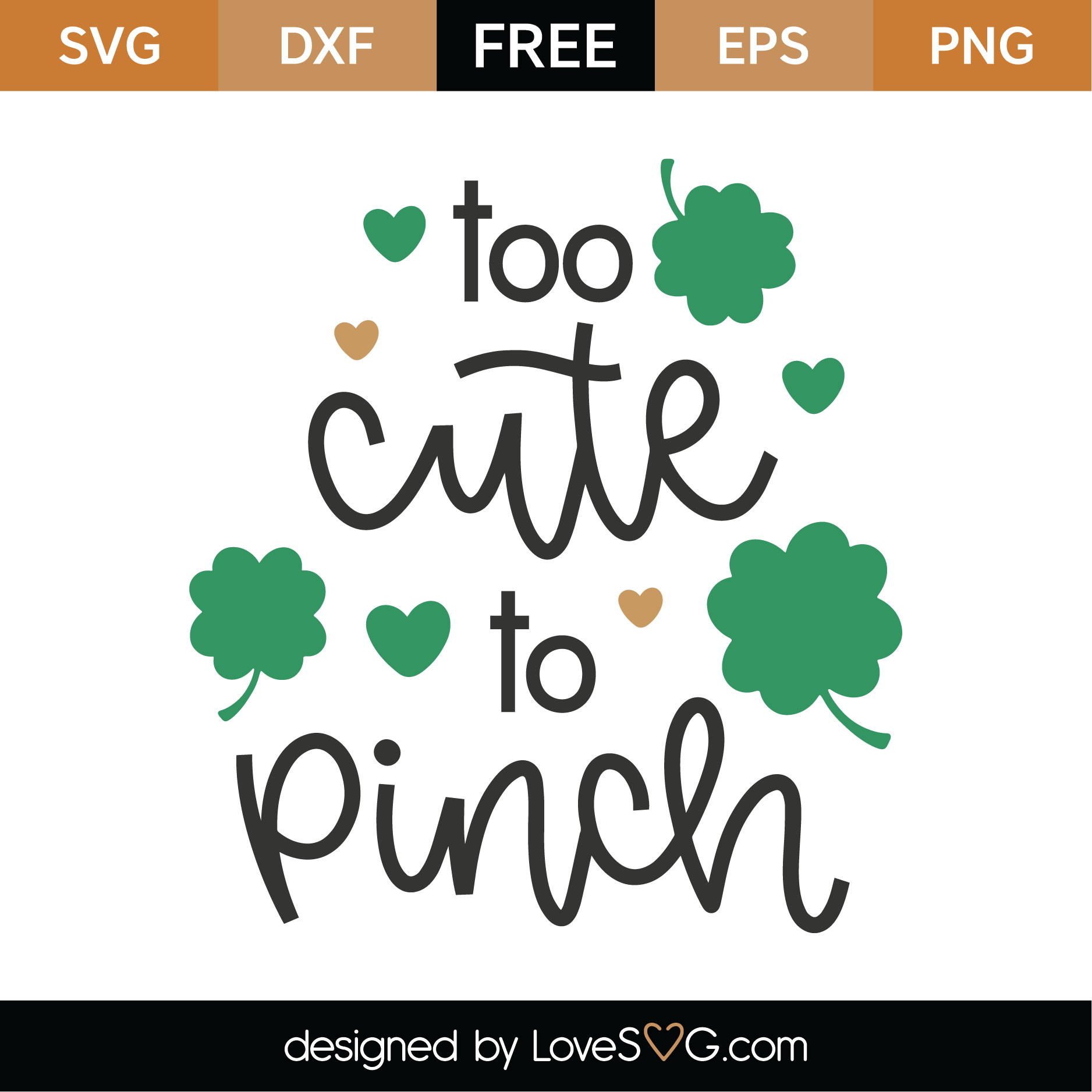 Download Free Too Cute To Pinch SVG Cut File | Lovesvg.com