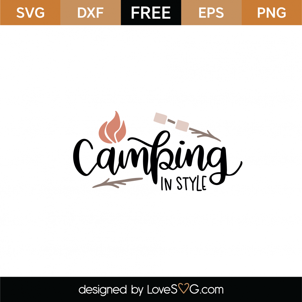 Download Free Camping In Style SVG Cut File | Lovesvg.com