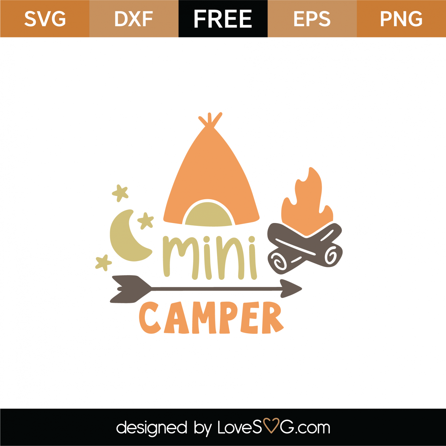 Download Free Mini Camper SVG Cut File | Lovesvg.com