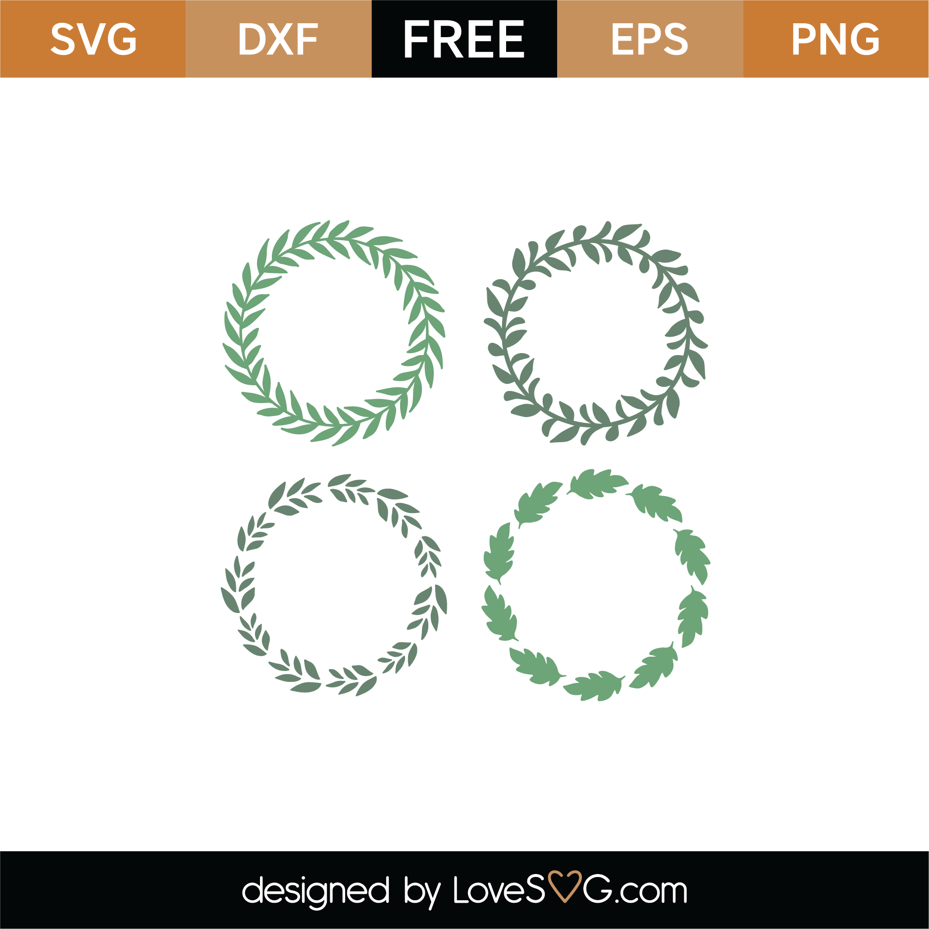 Download Free Spring Monogram Frames SVG Cut File | Lovesvg.com