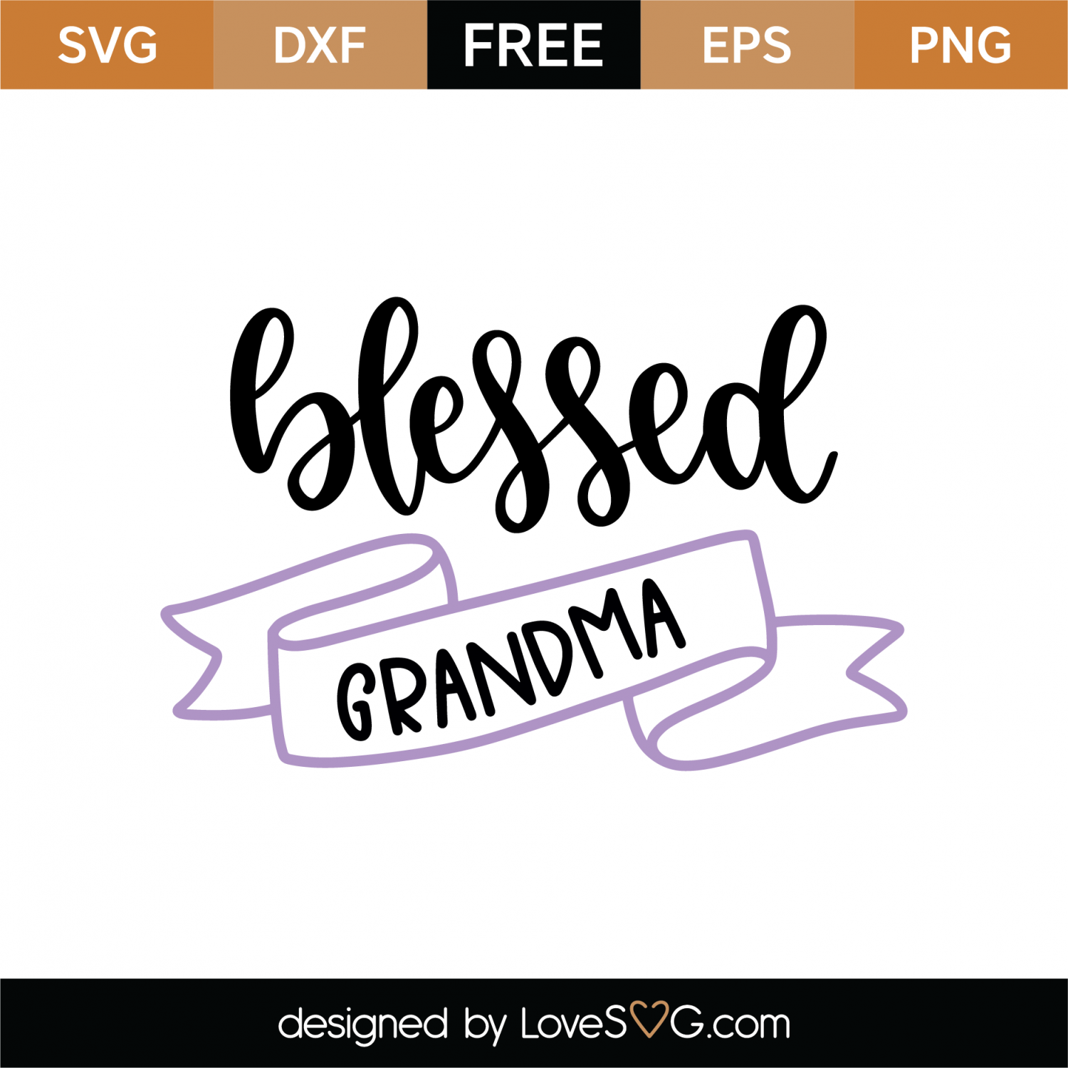 Free Blessed Grandma SVG Cut File  Lovesvg.com