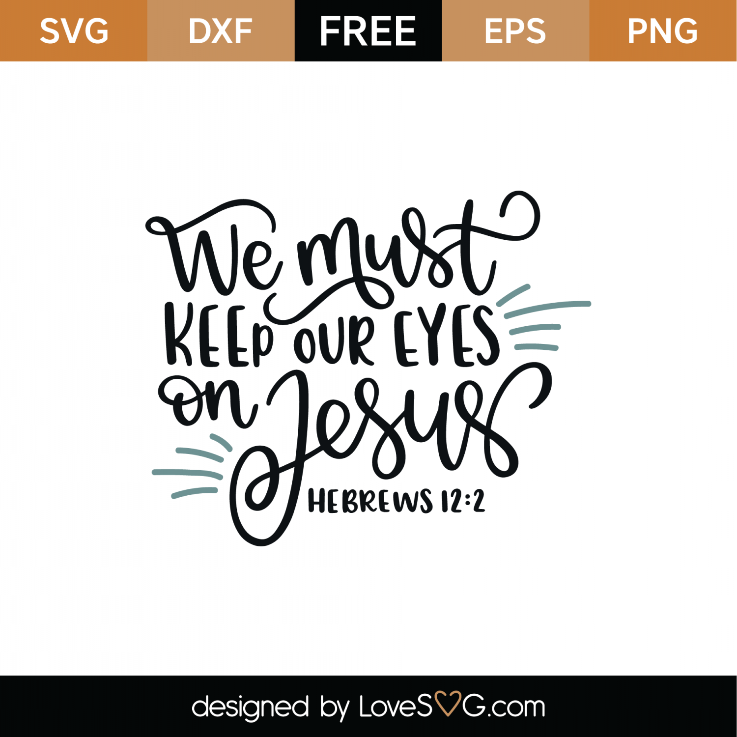 Free Hebrews 12 2 SVG Cut File Lovesvg