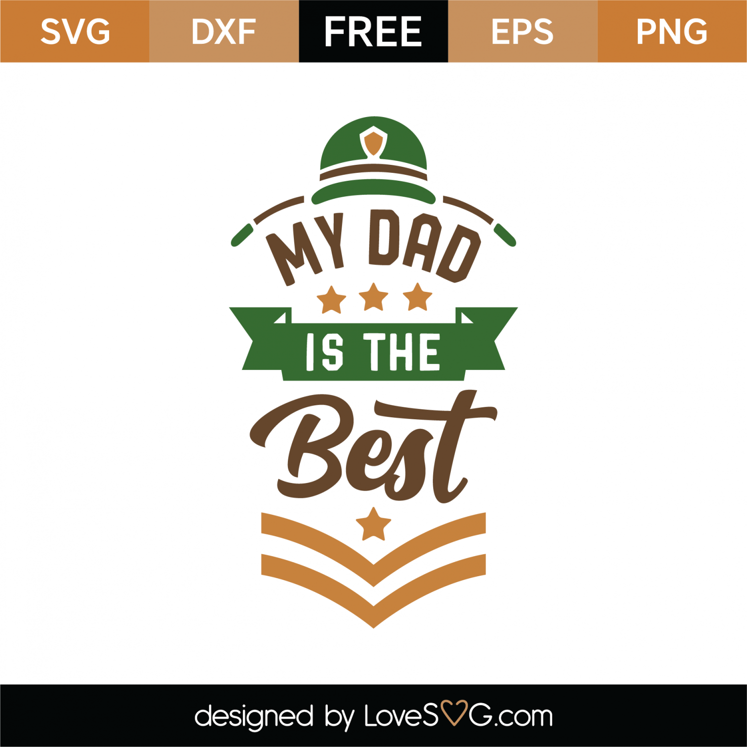Free My Dad Is The Best SVG Cut File | Lovesvg.com