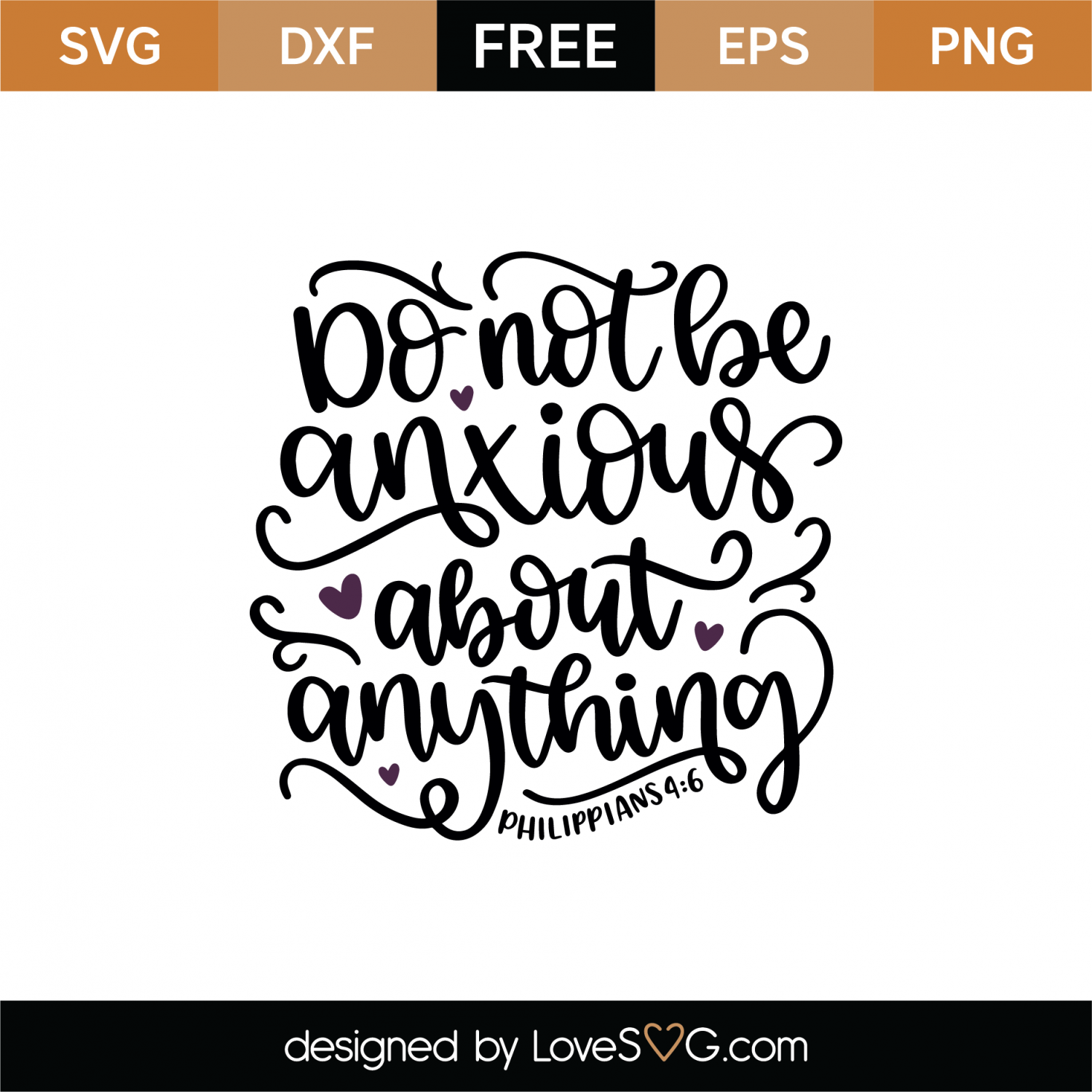 Free Philippians 4:6 SVG Cut File | Lovesvg.com