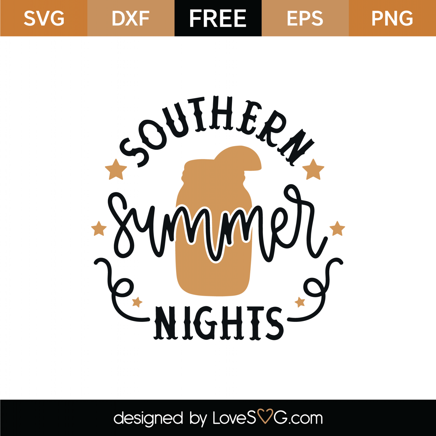 Download Free Southern Summer Nights SVG Cut File | Lovesvg.com