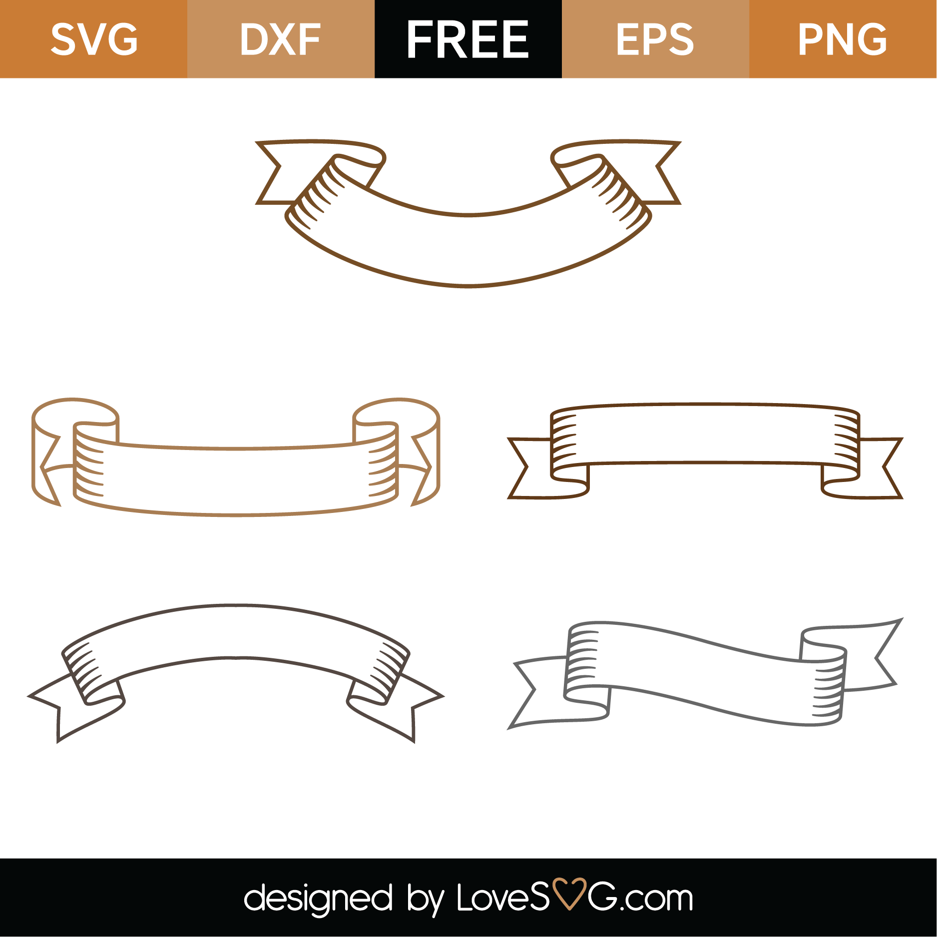Download Free Banners SVG Cut Files | Lovesvg.com