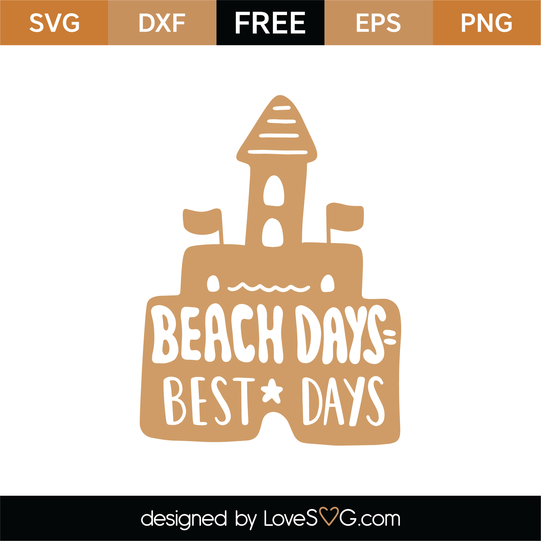 Download Free Beach Day Best Days SVG Cut File | Lovesvg.com