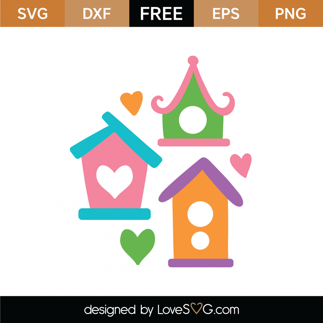 Download Free Birdhouses SVG Cut File | Lovesvg.com