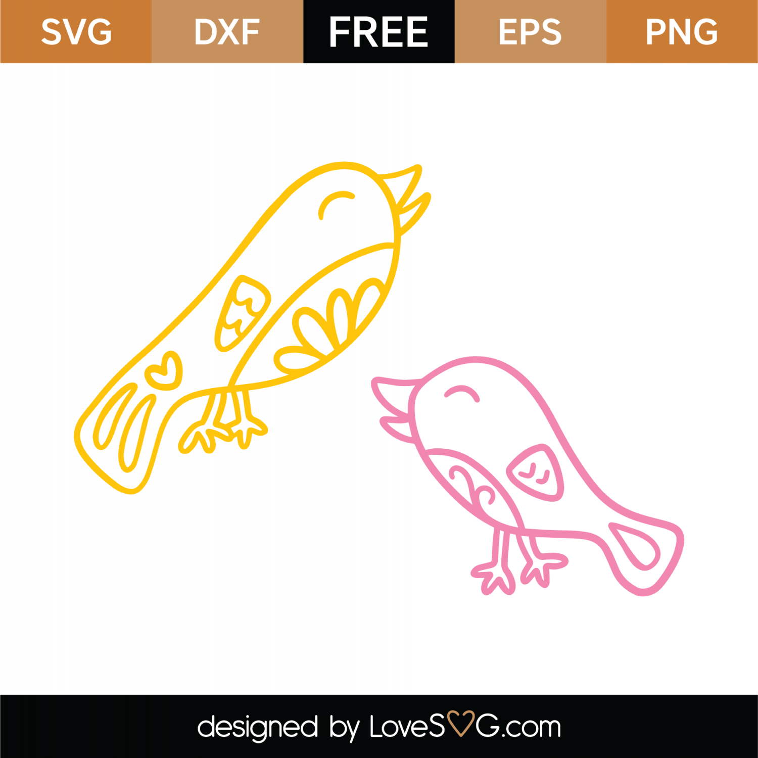 Download Free Birds SVG Cut File | Lovesvg.com