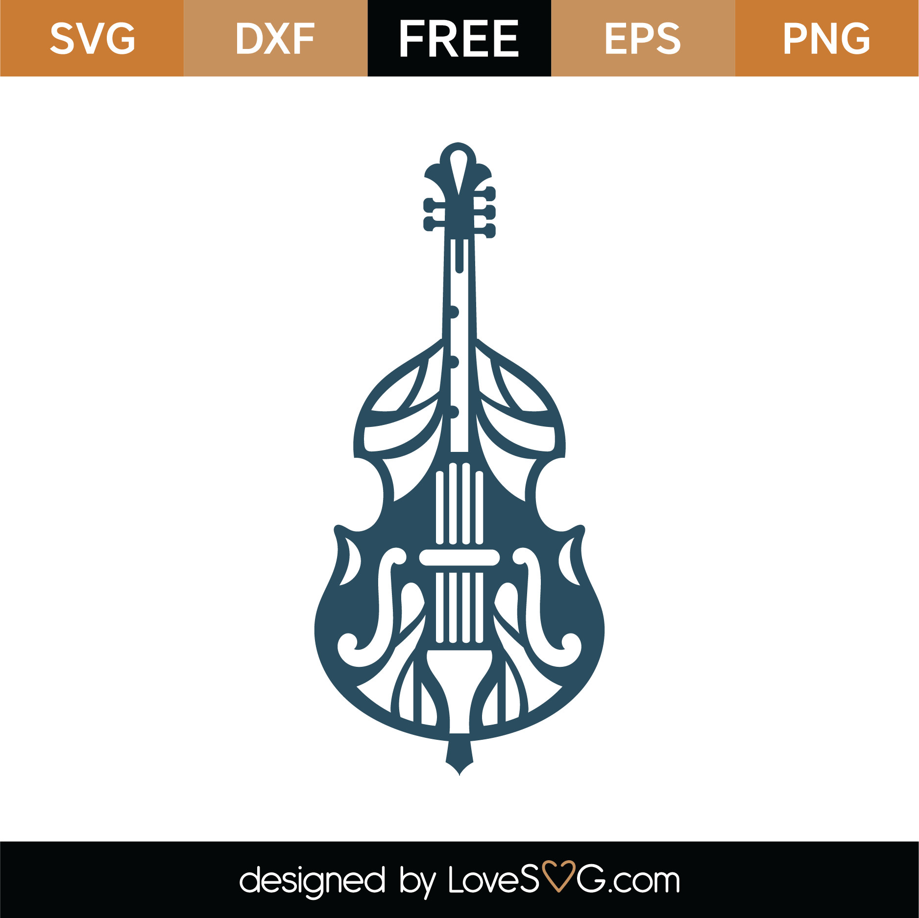 Download Free Cello Mandala SVG Cut File | Lovesvg.com