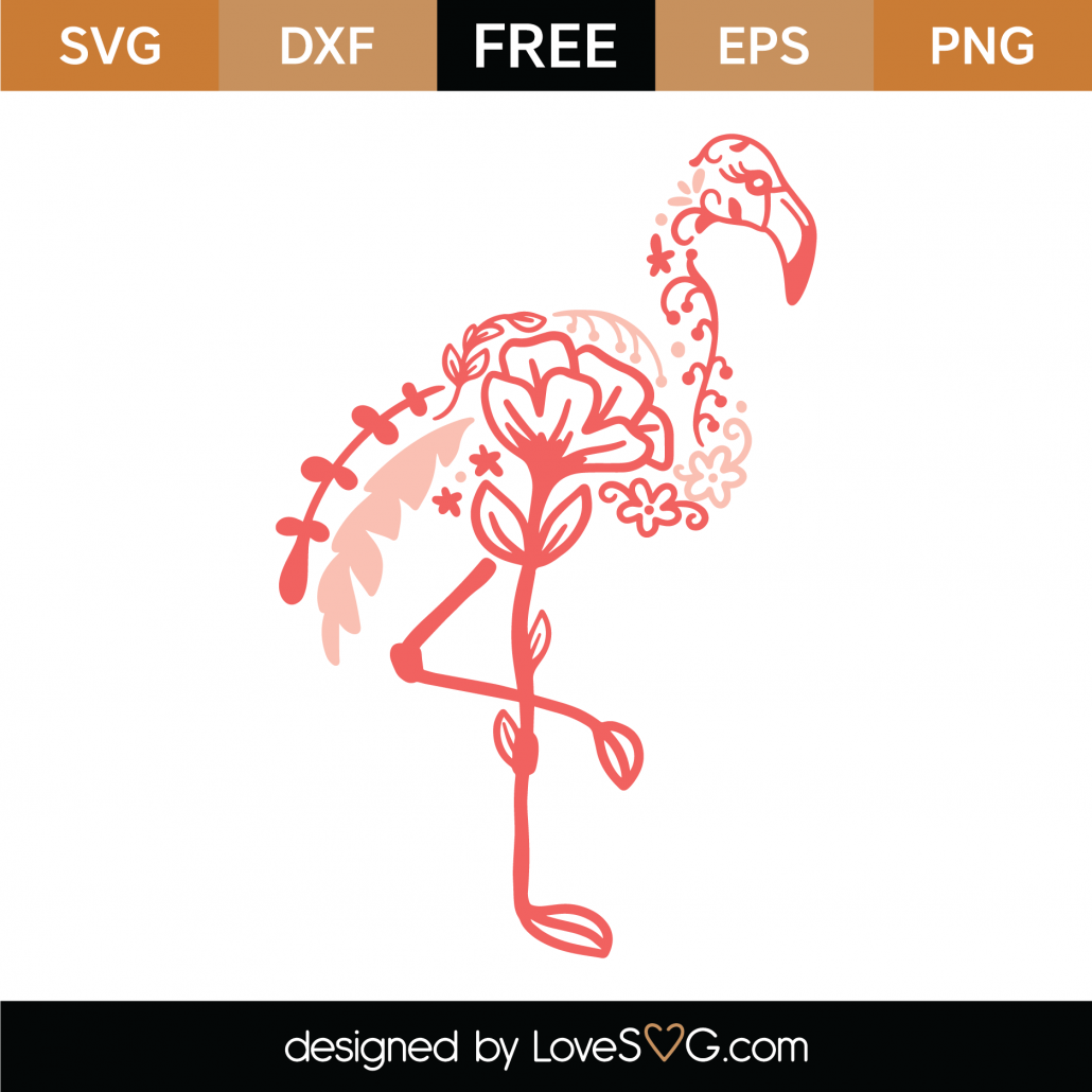 Download Free Decorative Flamingo SVG Cut File | Lovesvg.com
