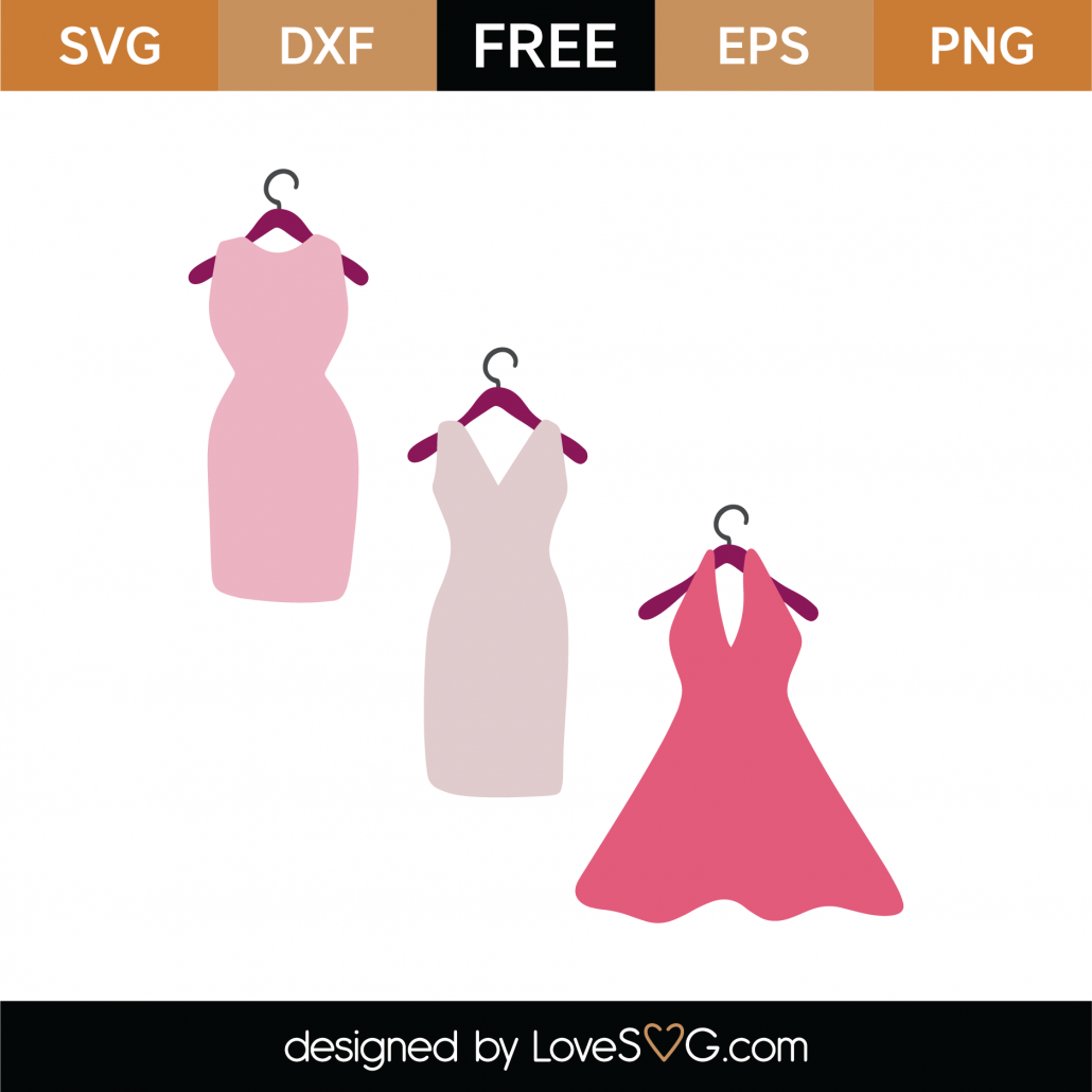 Download Free Dresses SVG Cut File | Lovesvg.com