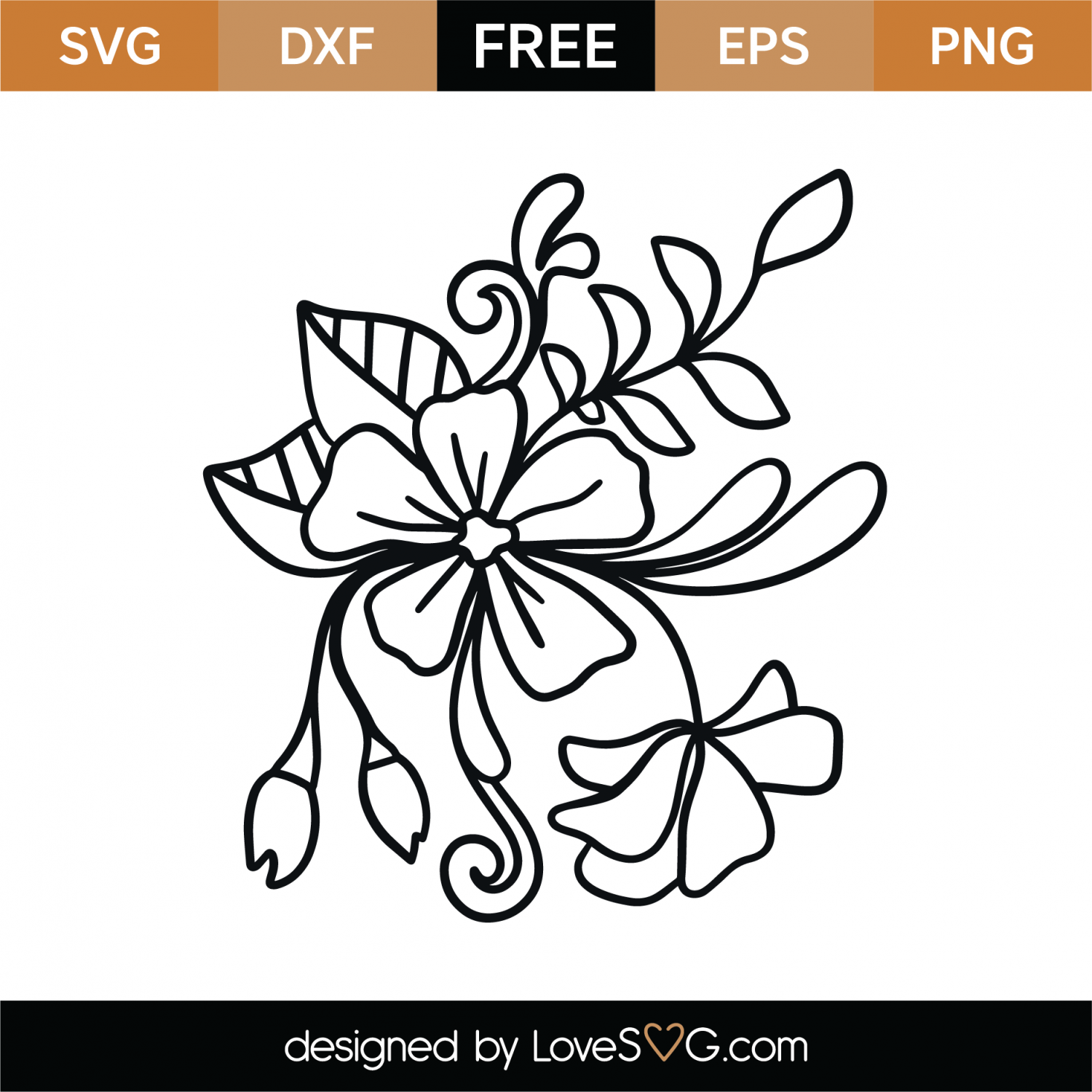 Download Free Floral Element SVG Cut File | Lovesvg.com