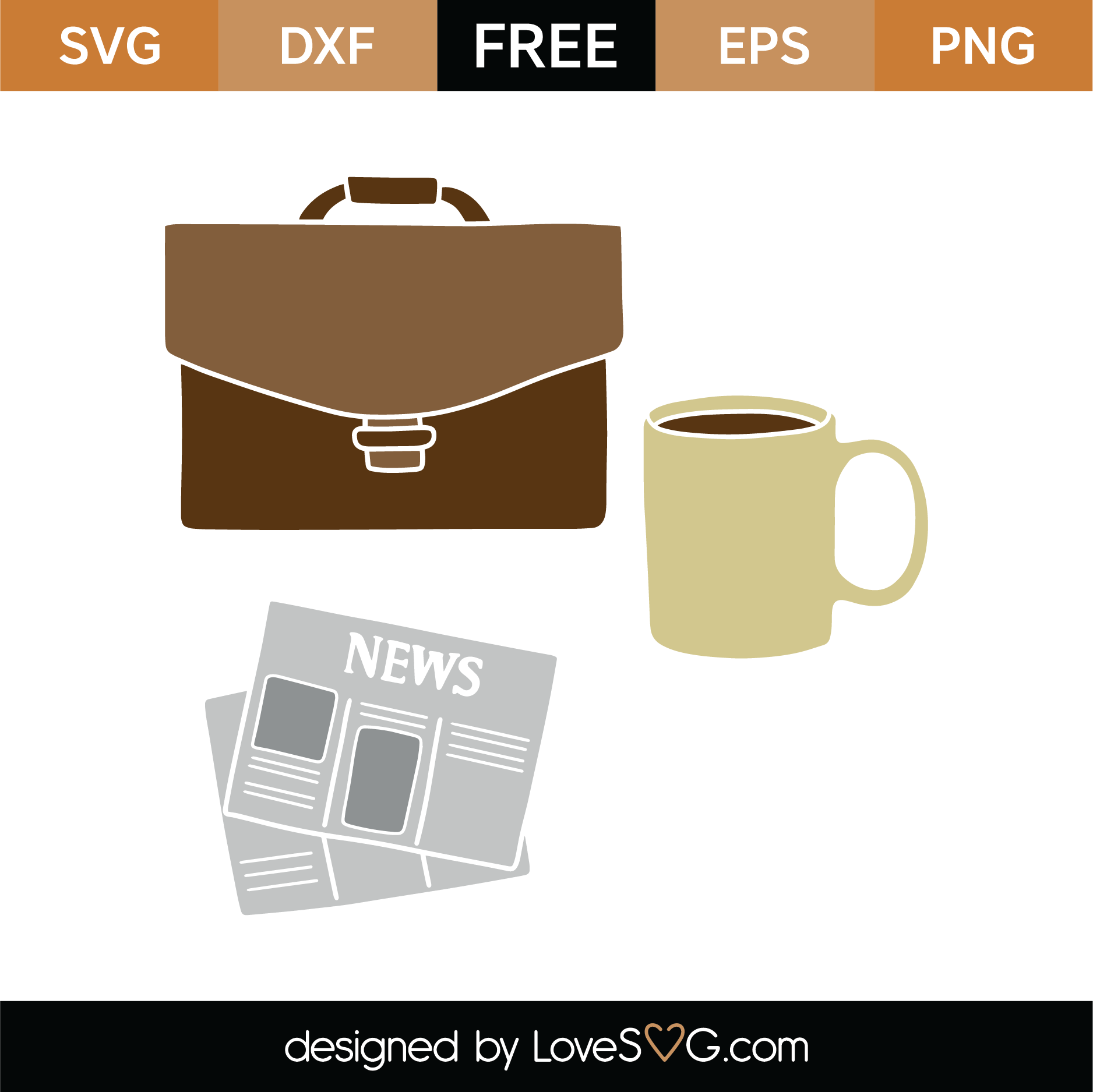 Download Free Office Items SVG Cut File | Lovesvg.com