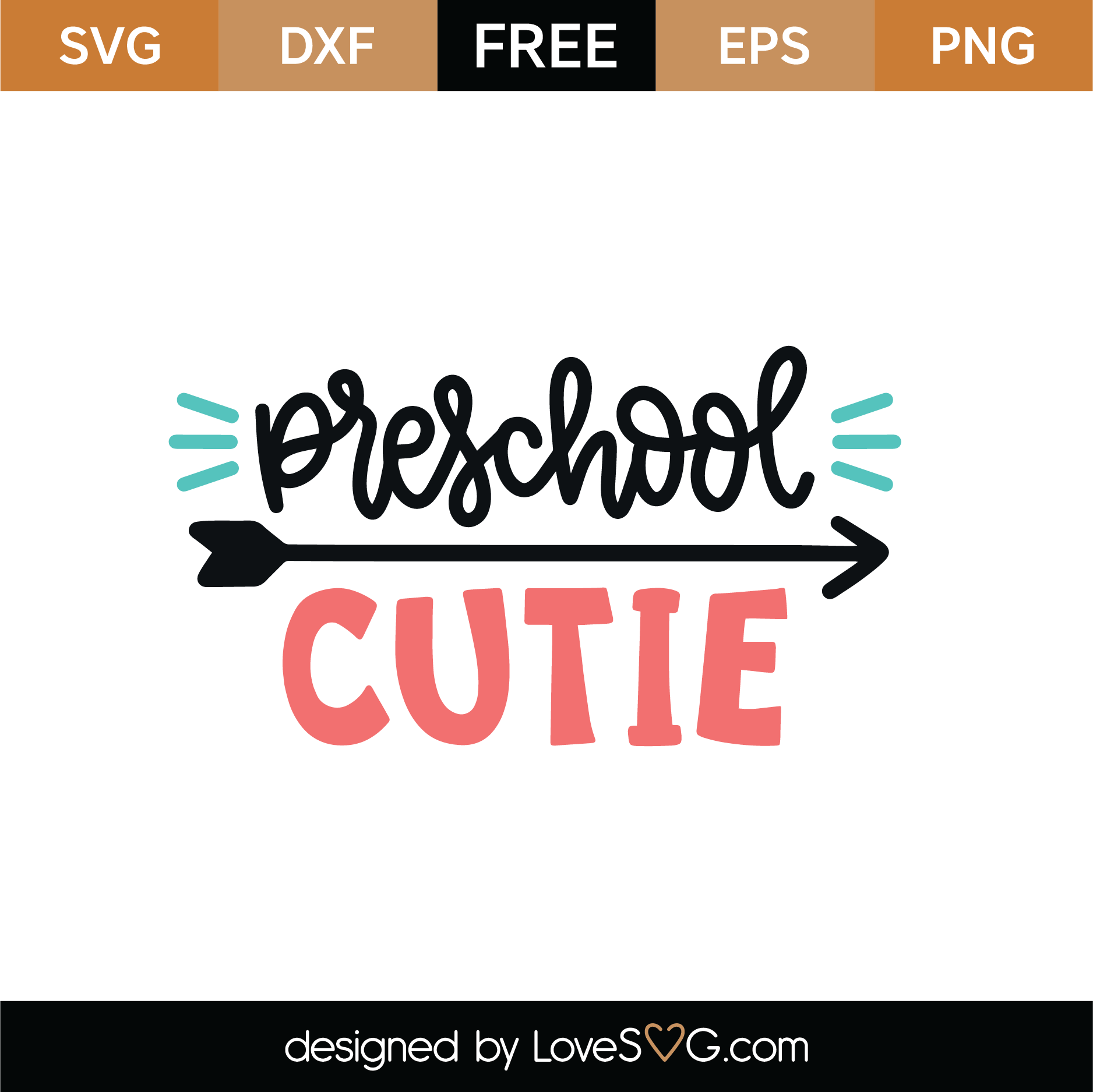 Free Preschool Cutie SVG Cut File | Lovesvg.com