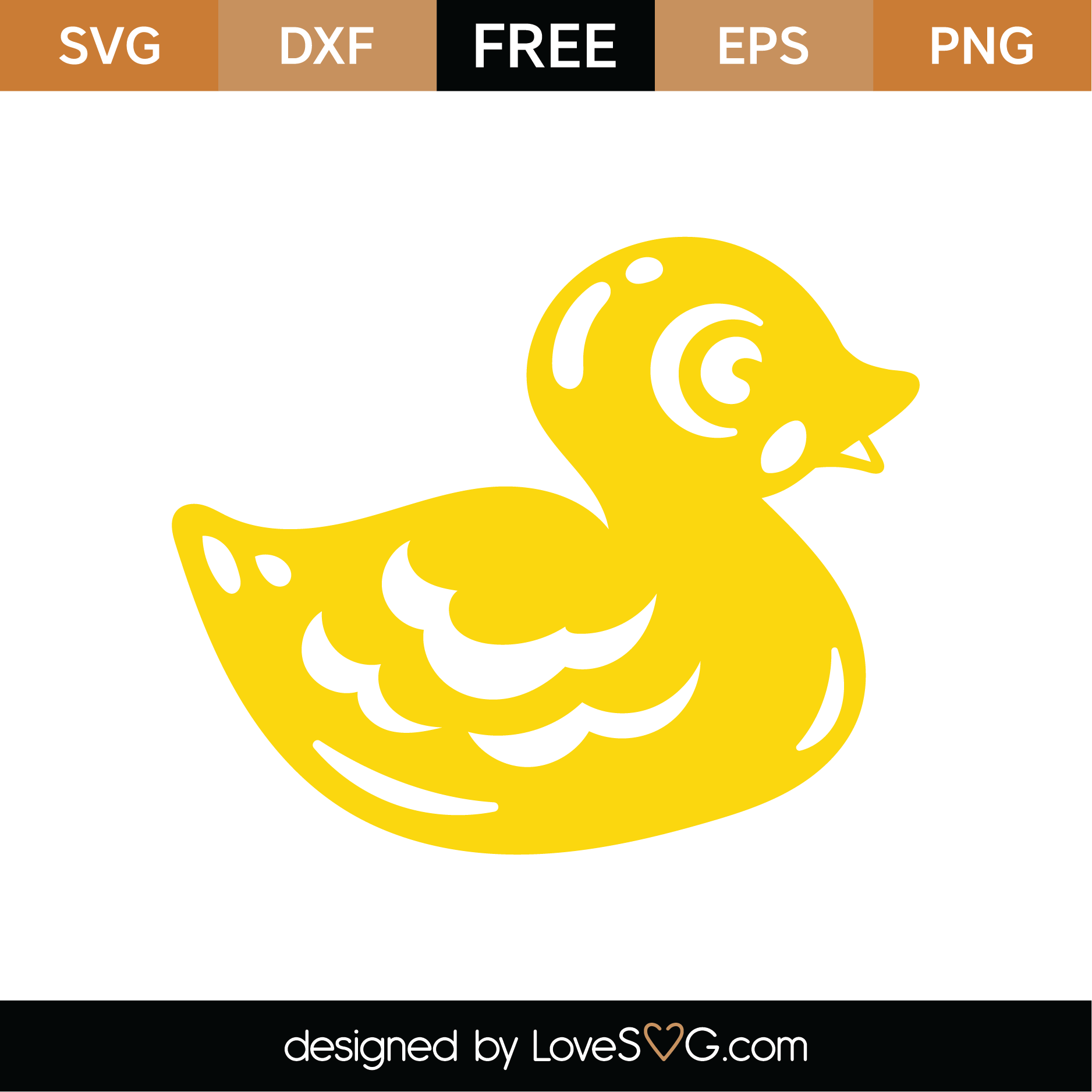 Download Free Rubber Duck SVG Cut File | Lovesvg.com