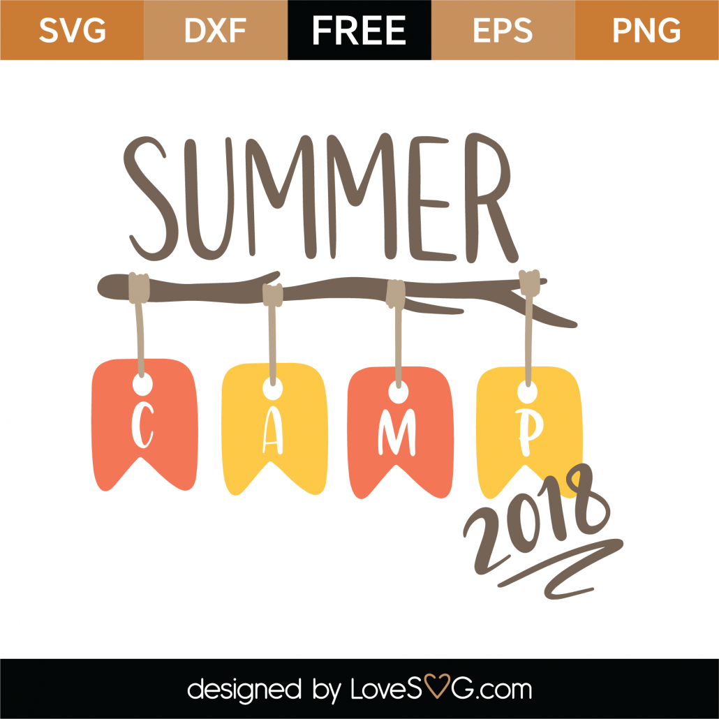 Free Summer Camp SVG Cut File | Lovesvg.com