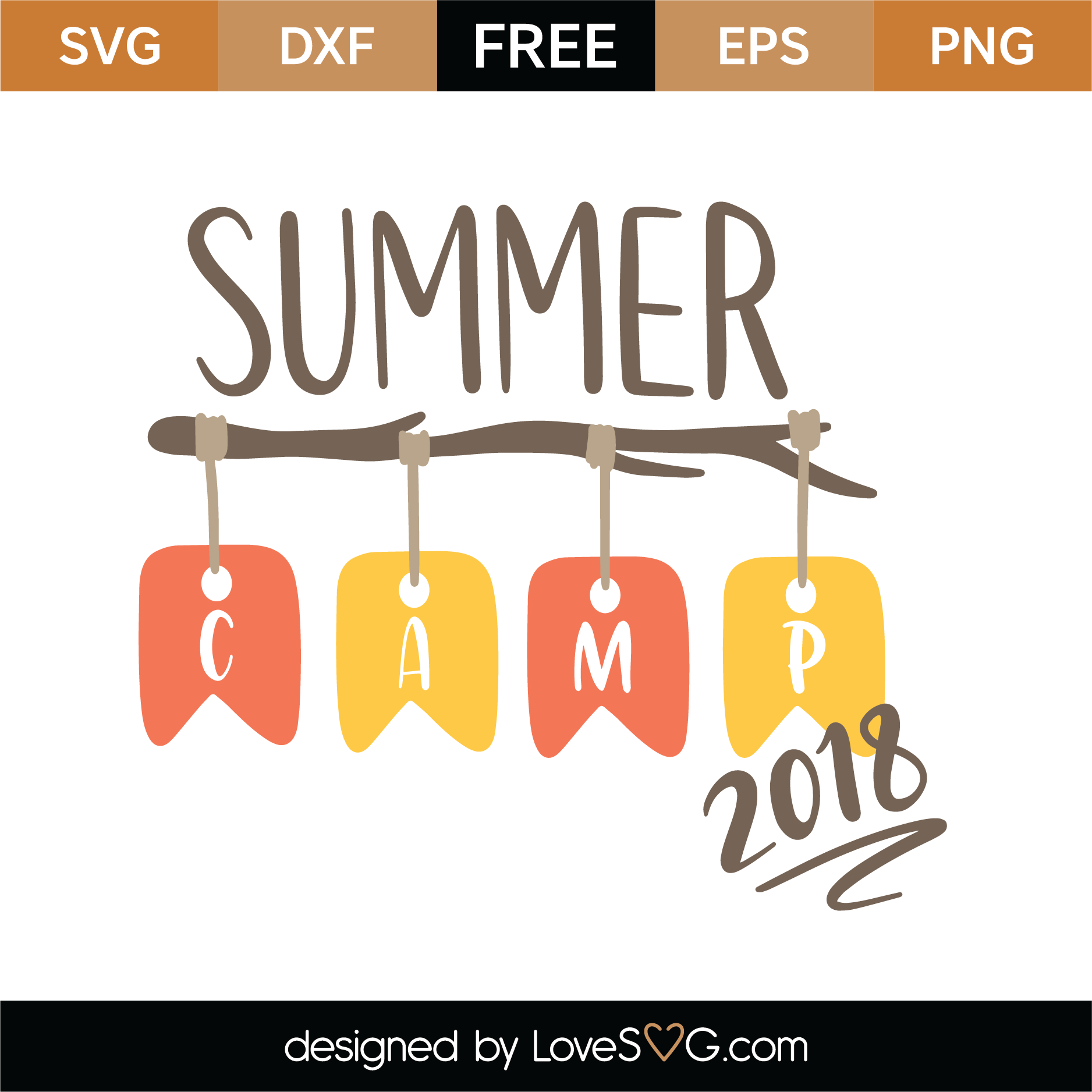 Download Free Summer Camp SVG Cut File | Lovesvg.com