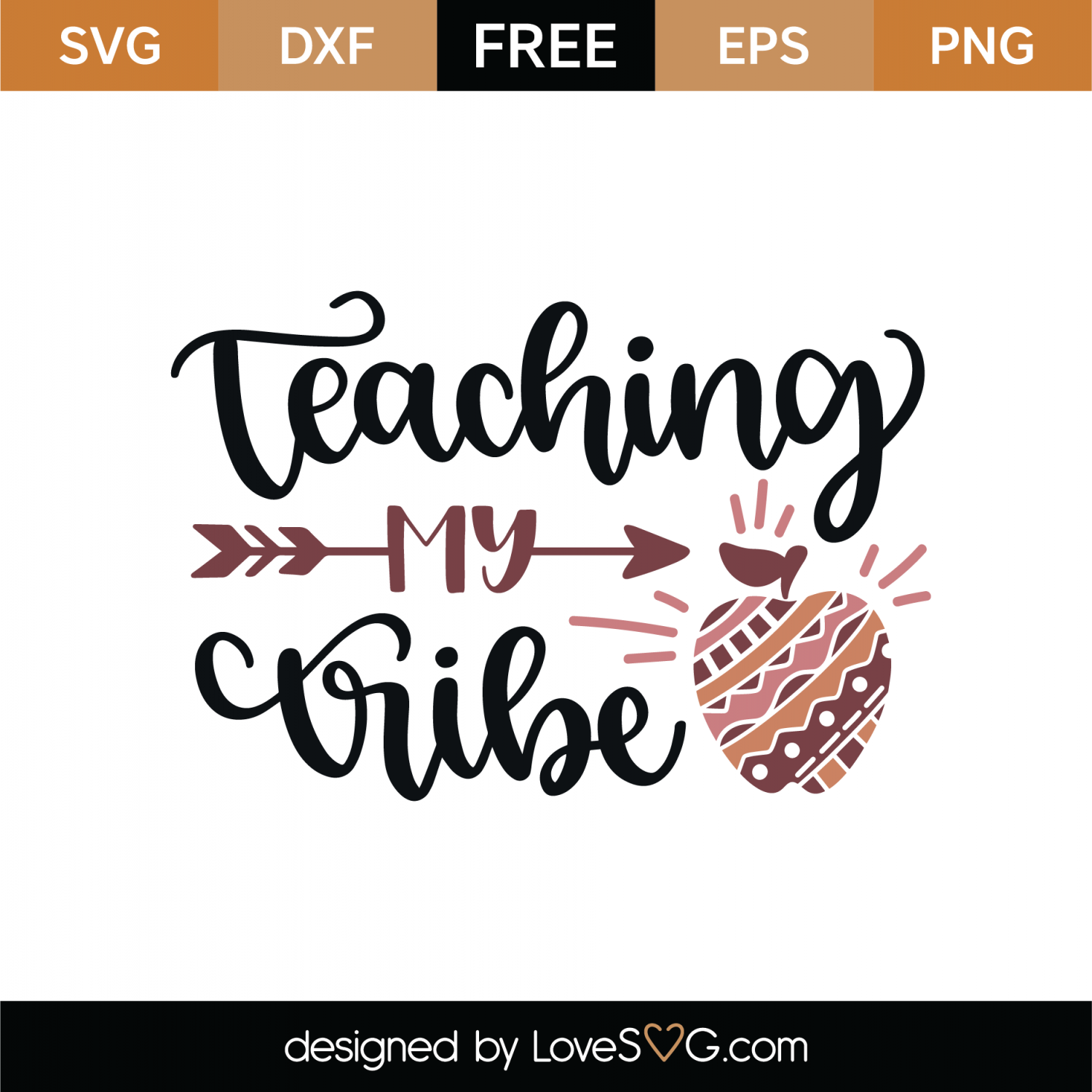 Download Free Teaching My Tribe SVG Cut File | Lovesvg.com