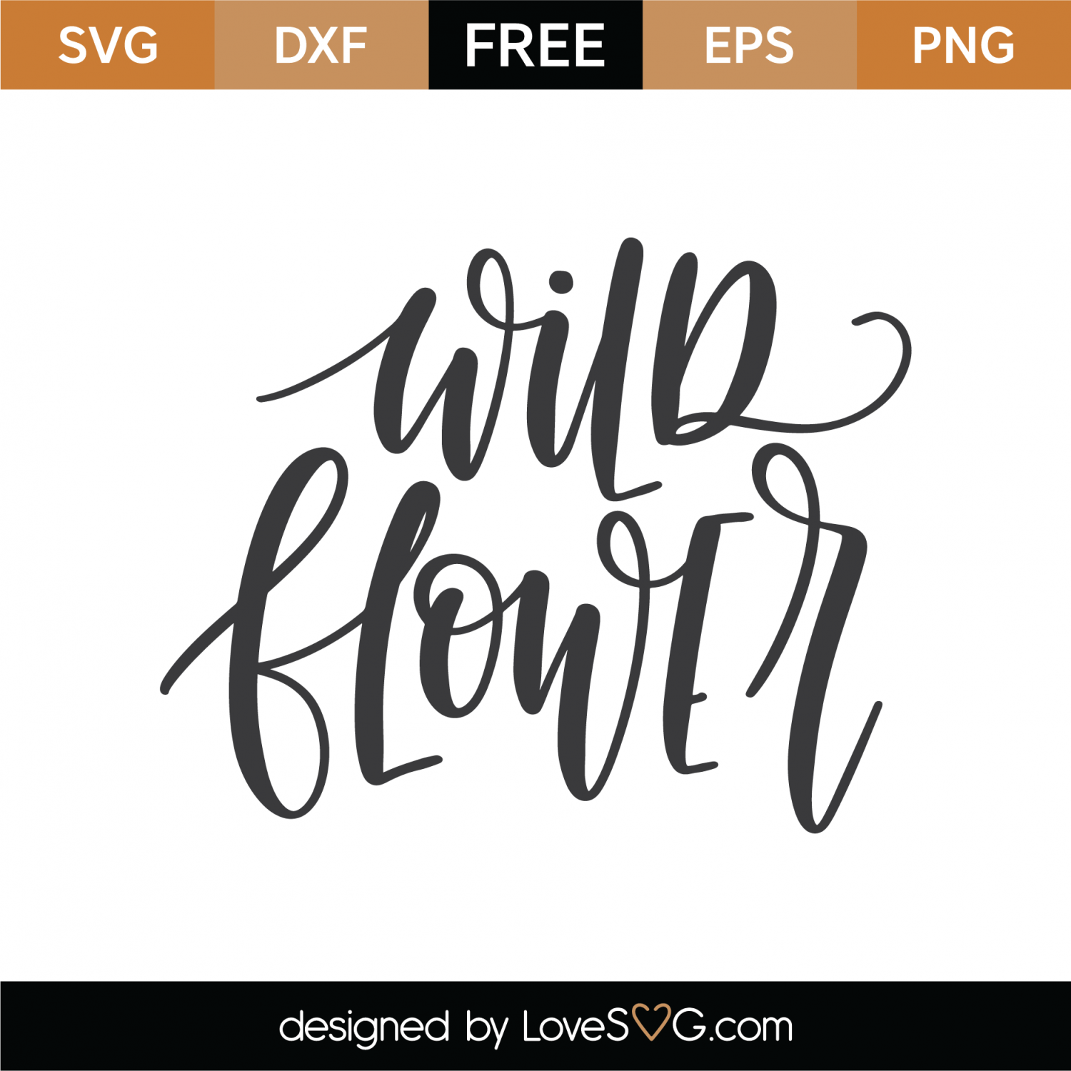 Download Free Wild Flower SVG Cut File | Lovesvg.com
