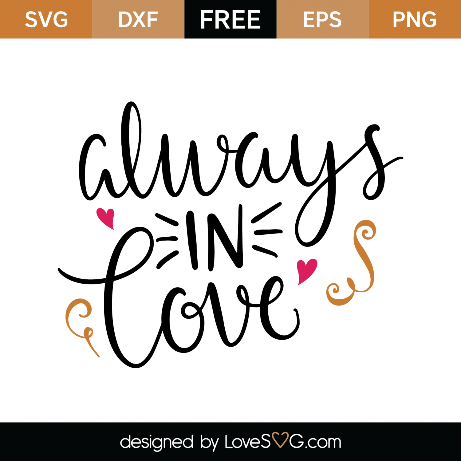 Download Free Always In Love SVG Cut File | Lovesvg.com