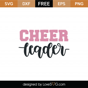 Free Cheerleaders Split Monogram SVG Cut File | Lovesvg.com