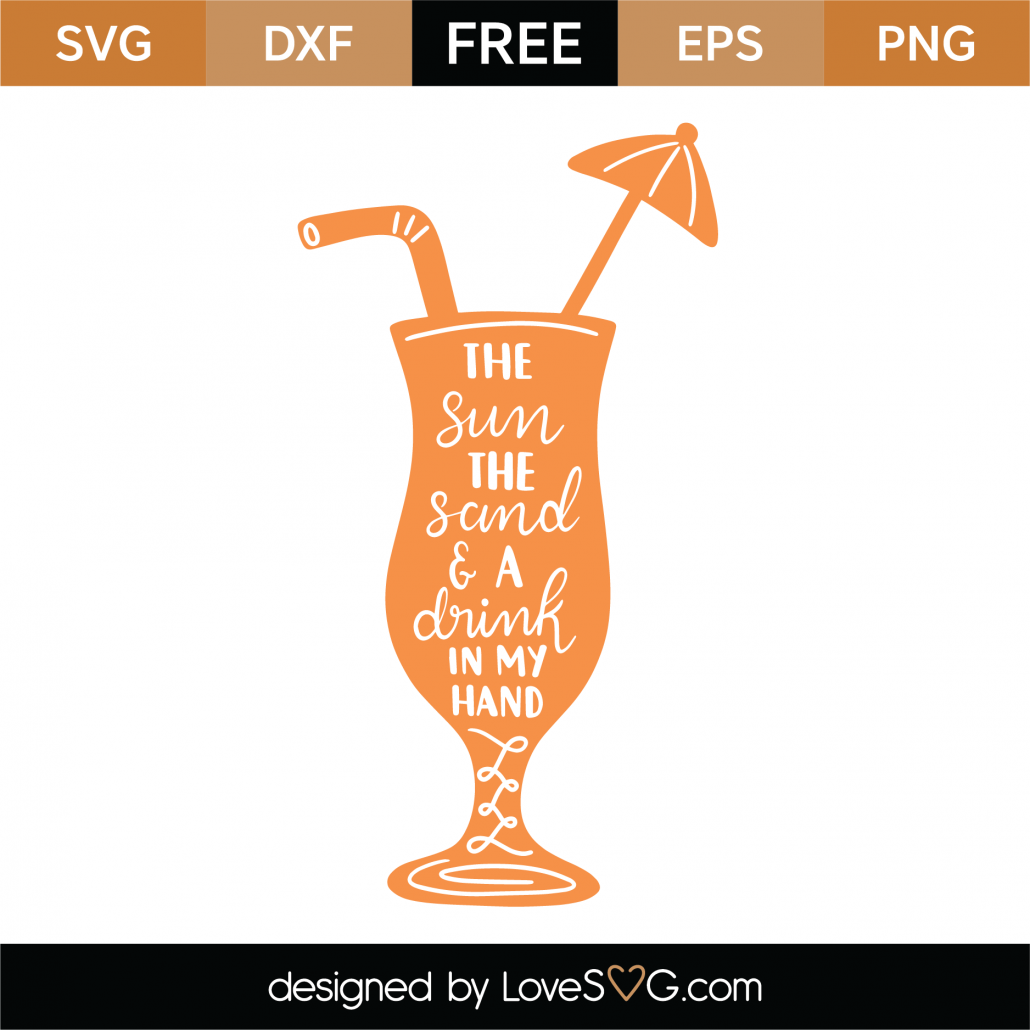 Download Free Cocktail SVG Cut File | Lovesvg.com