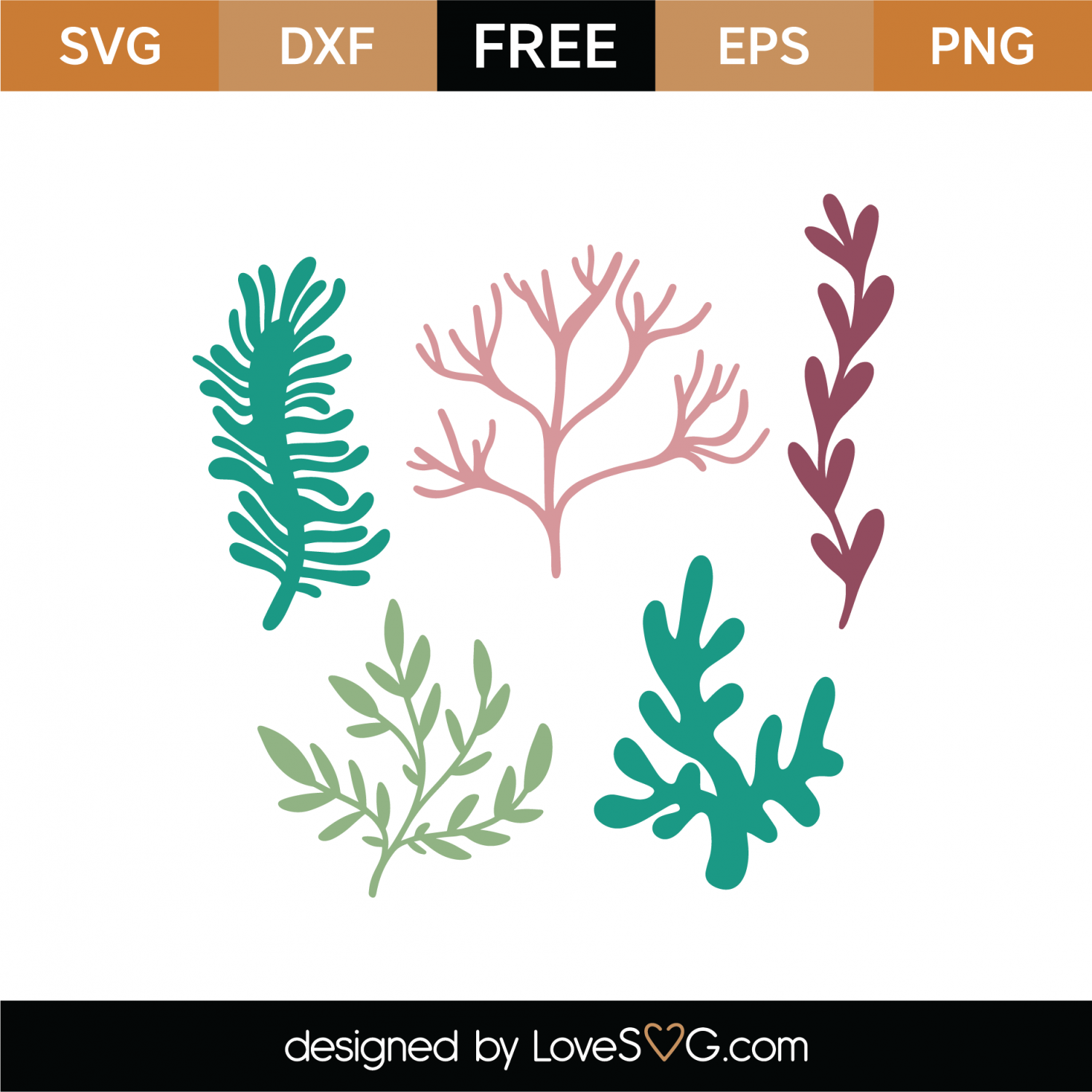 Download Free Under The Sea Plants SVG Cut File | Lovesvg.com