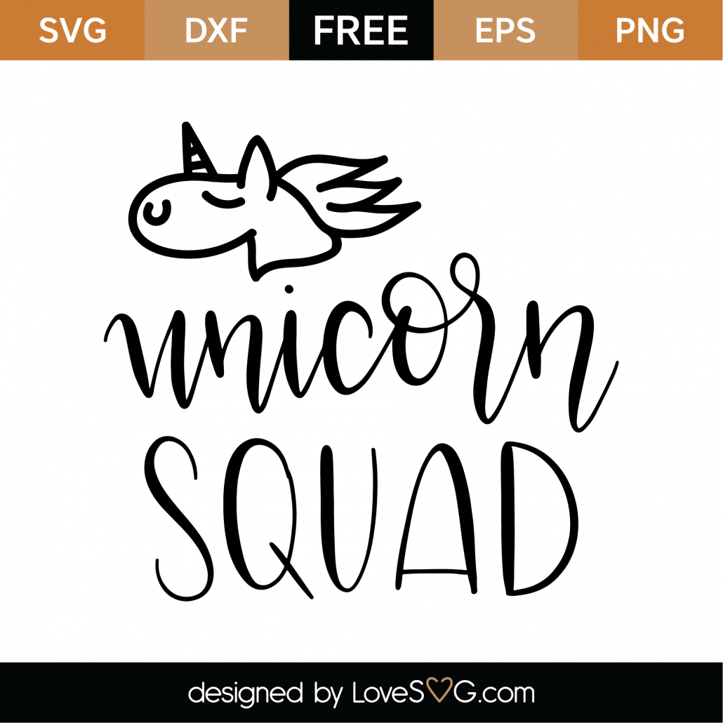 Free Unicorn Squad SVG Cut File | Lovesvg.com